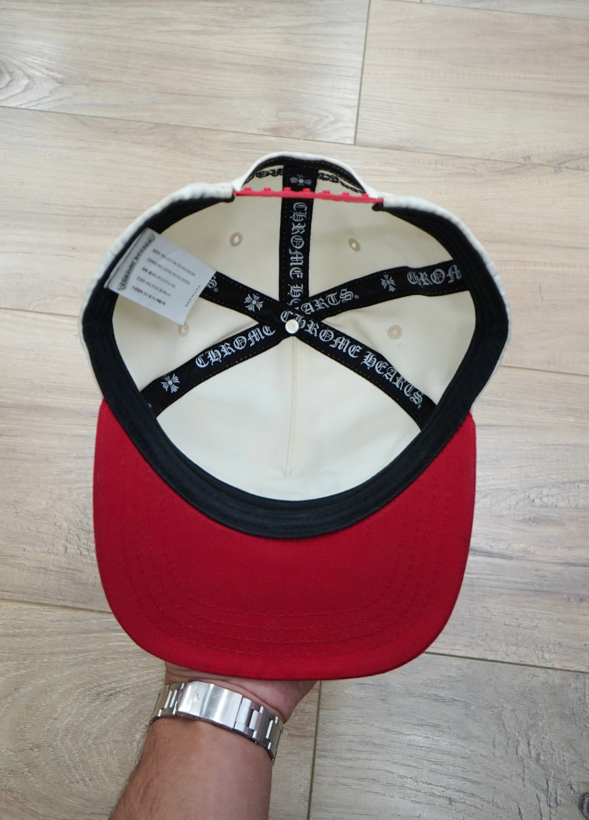 Chrome Hearts CH Logo Baseball Cap Blue Red