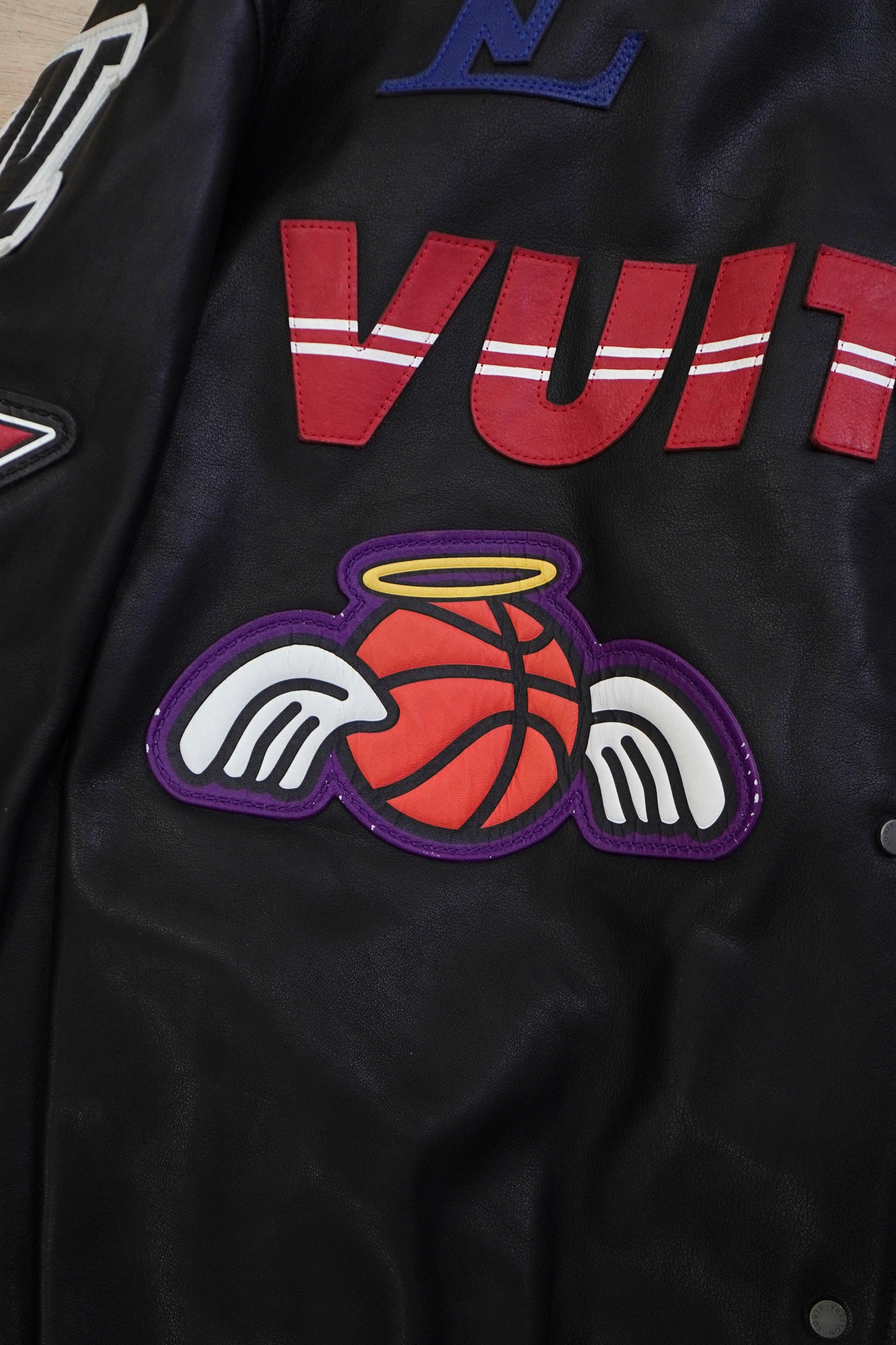 Louis Vuitton × NBA Logos Leather Hero Jacket