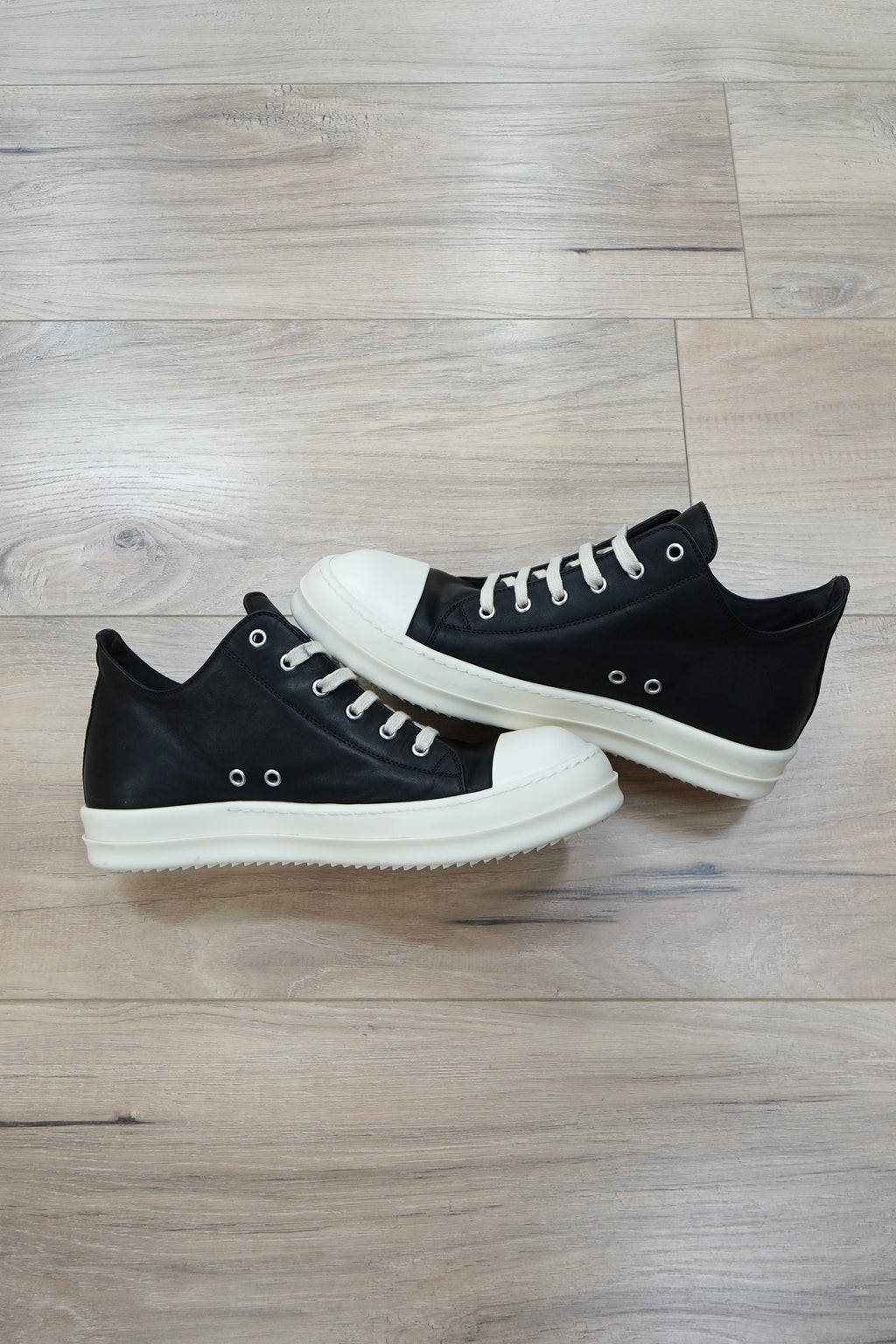Rick Owens Scarpe Pelle Low Sneakers