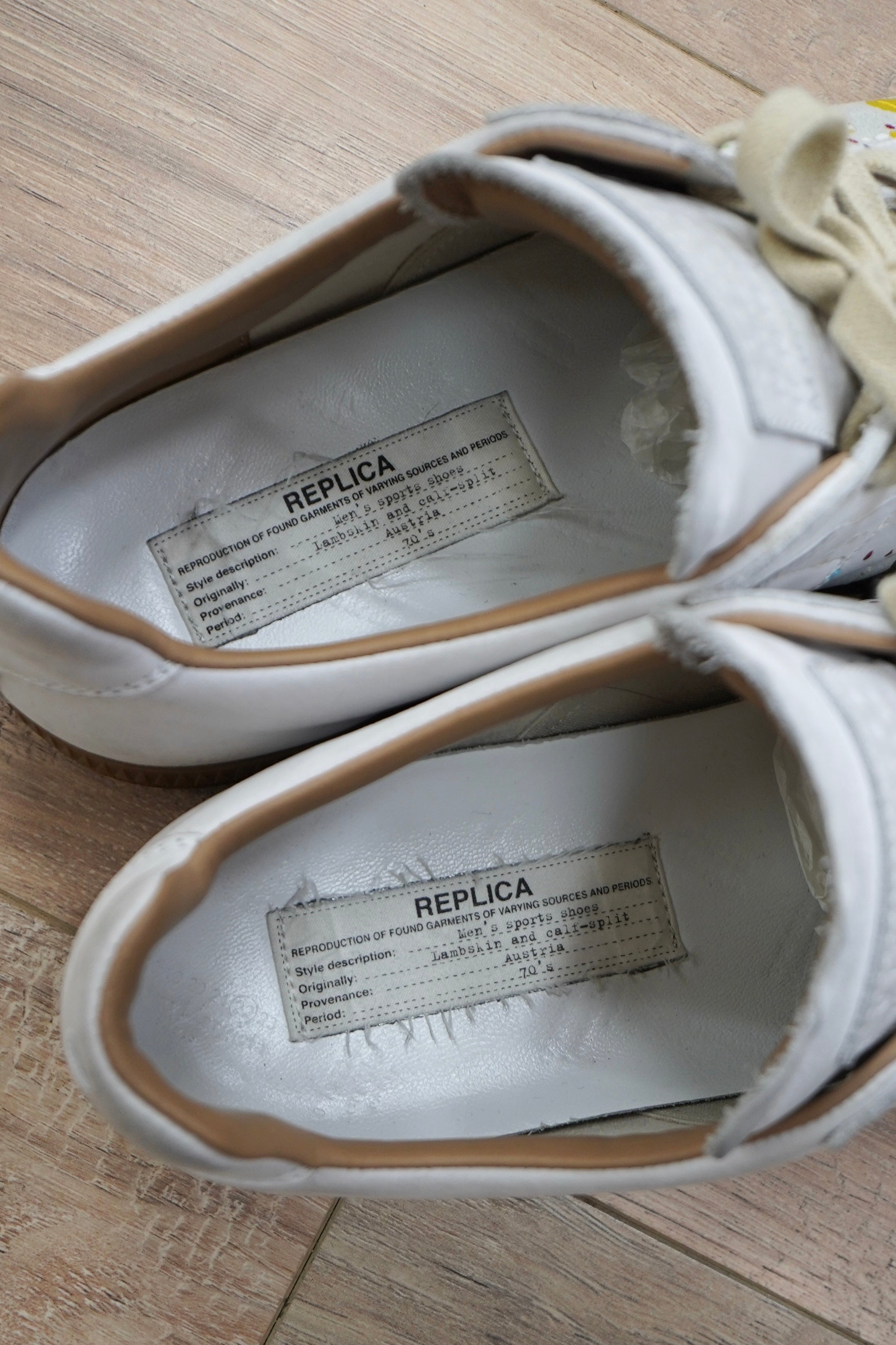 Maison Margiela Replica Paint-Splatter Gat Sneakers