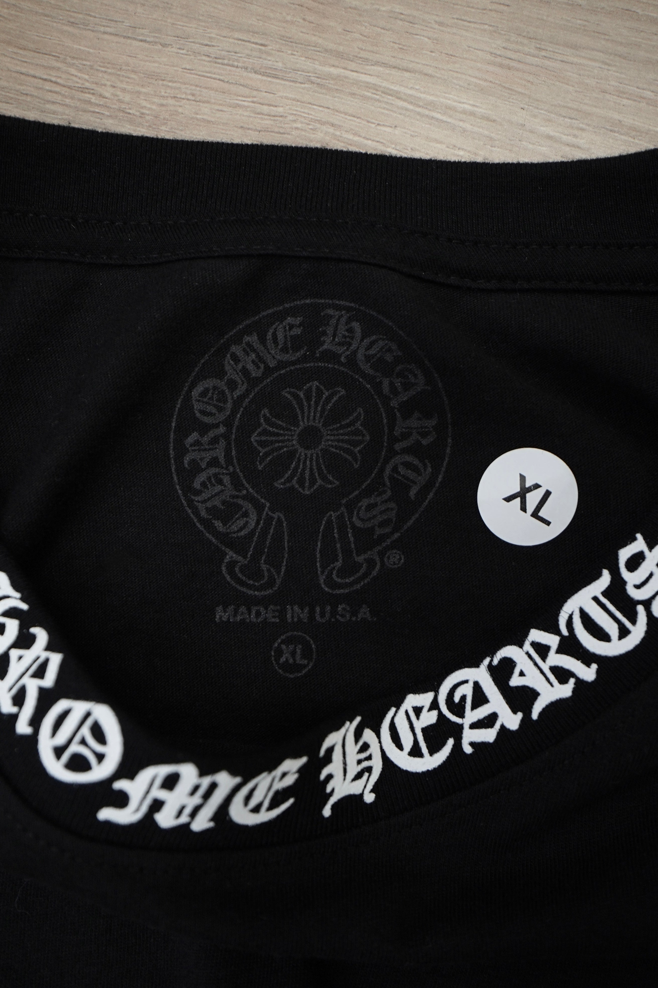 Chrome Hearts Neck Logo Black Long Sleeve