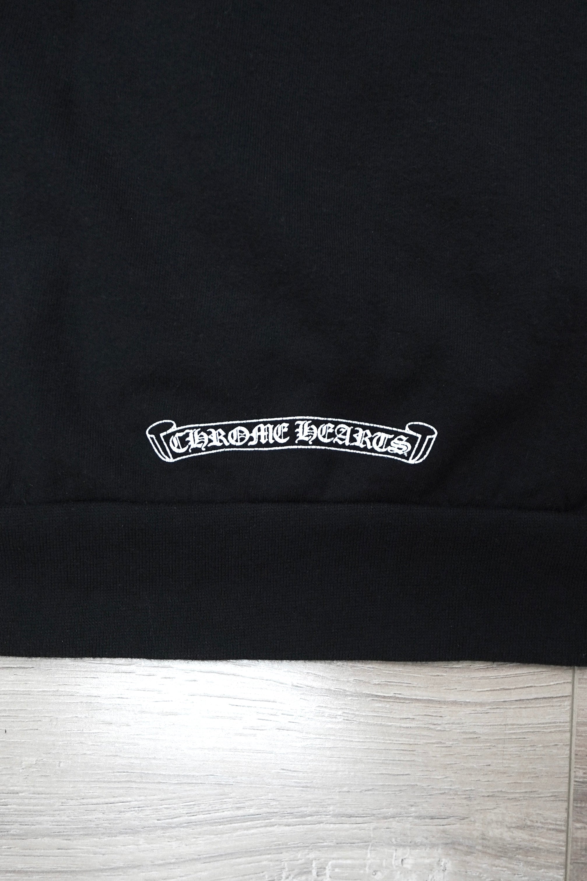 Chrome Hearts T bar Shoulder Logo Black Hoodie