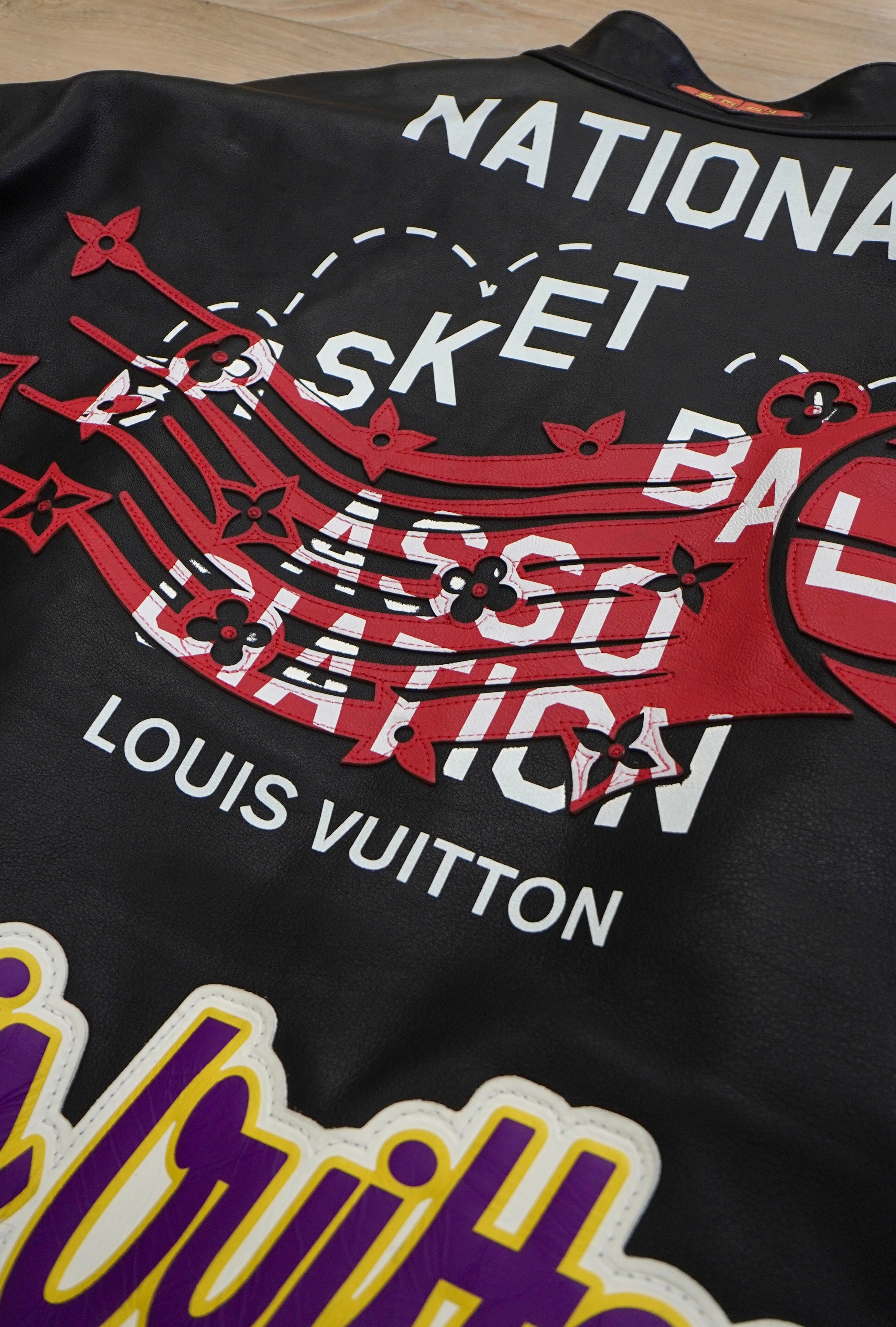 Louis Vuitton × NBA Logos Leather Hero Jacket