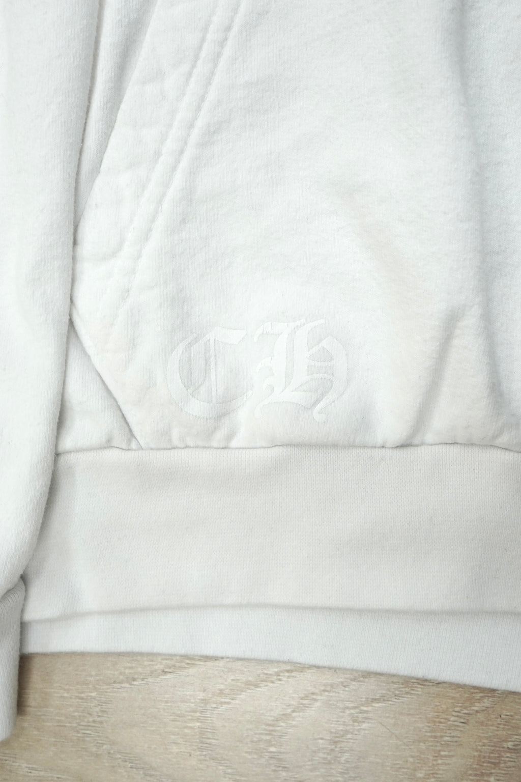 Chrome Hearts Horseshoe Floral White Hoodie