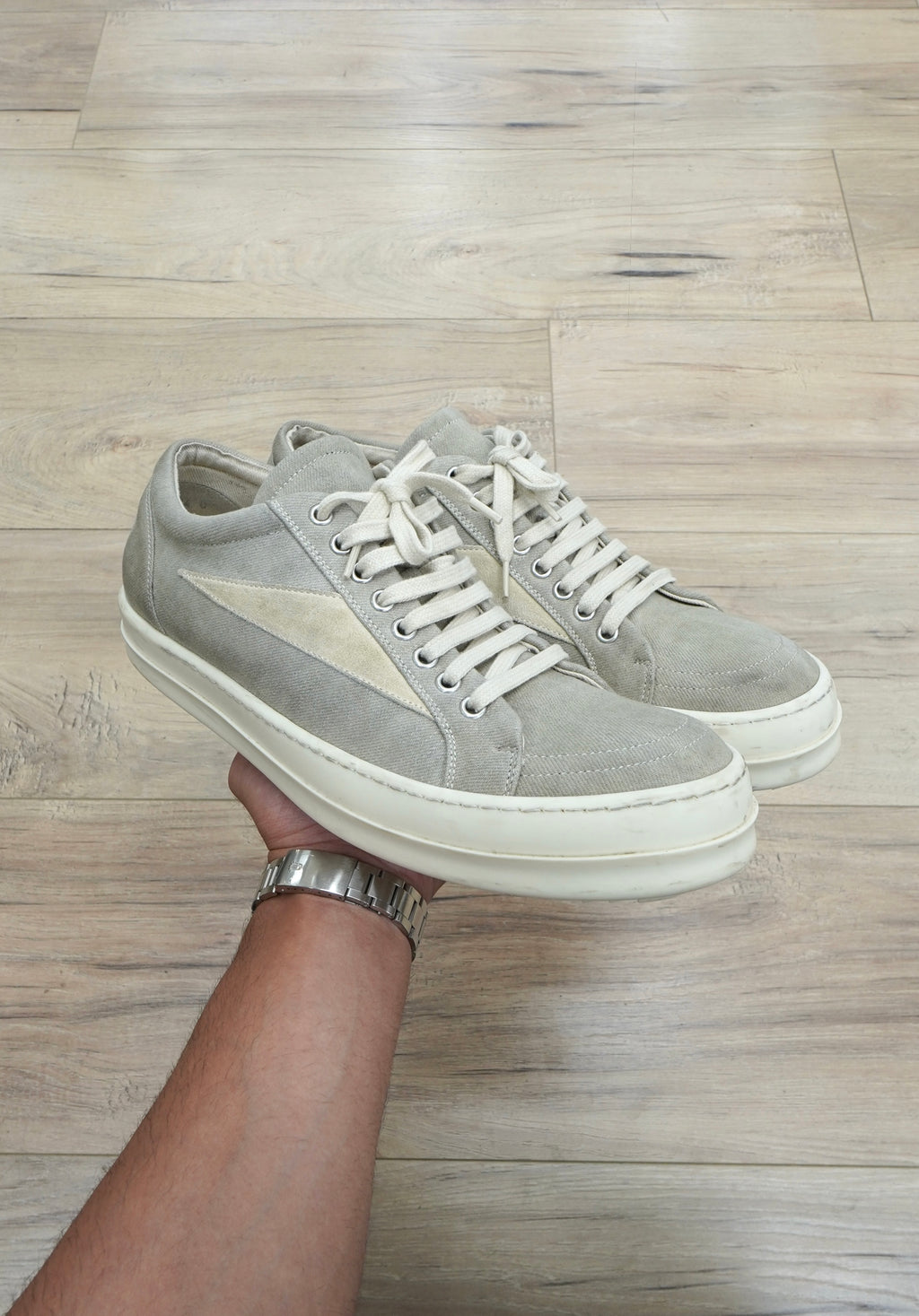 Rick Owens DRKSHDW Vintage Sneaks 'Sand Milk'