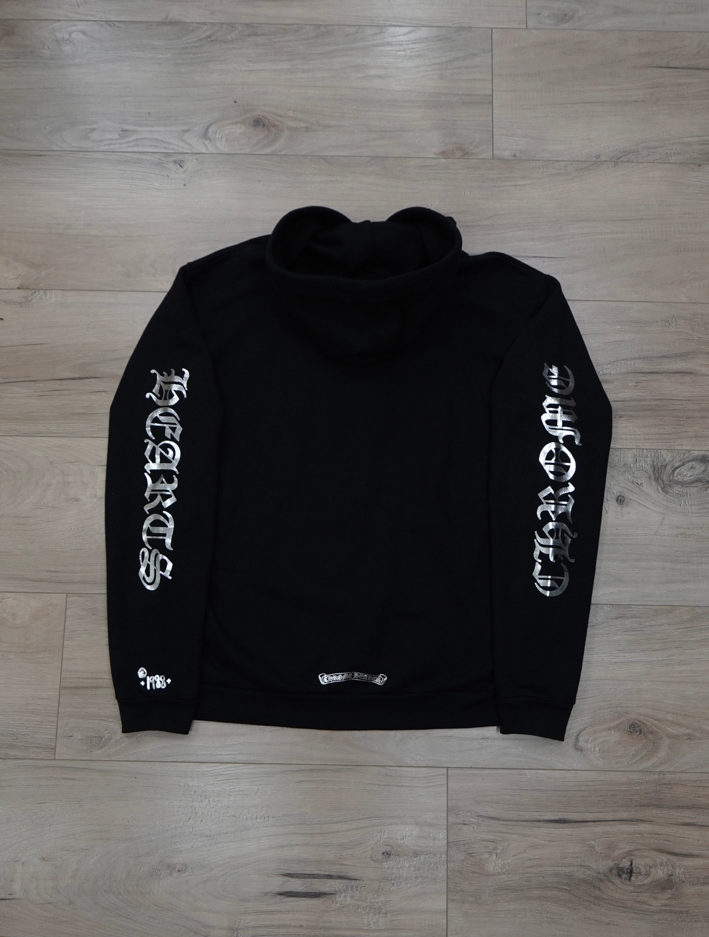 Chrome Hearts Foil Print Vertical Logo Pullover Hoodie