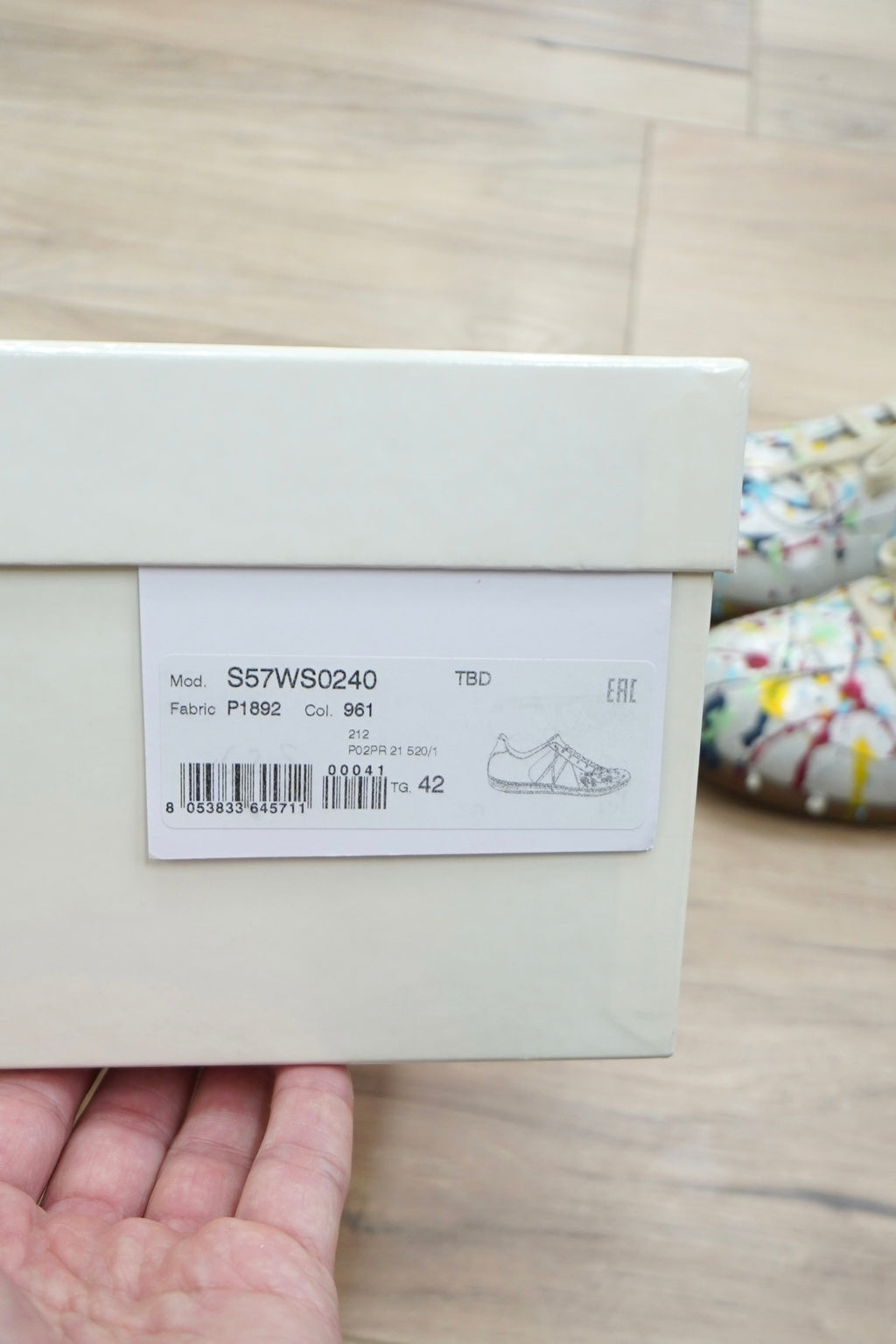 Maison Margiela Replica Paint-Splatter Gat Sneakers