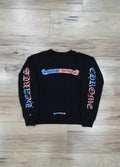 Chrome Hearts x Matty Boy US Flag Scroll Logo Crewneck