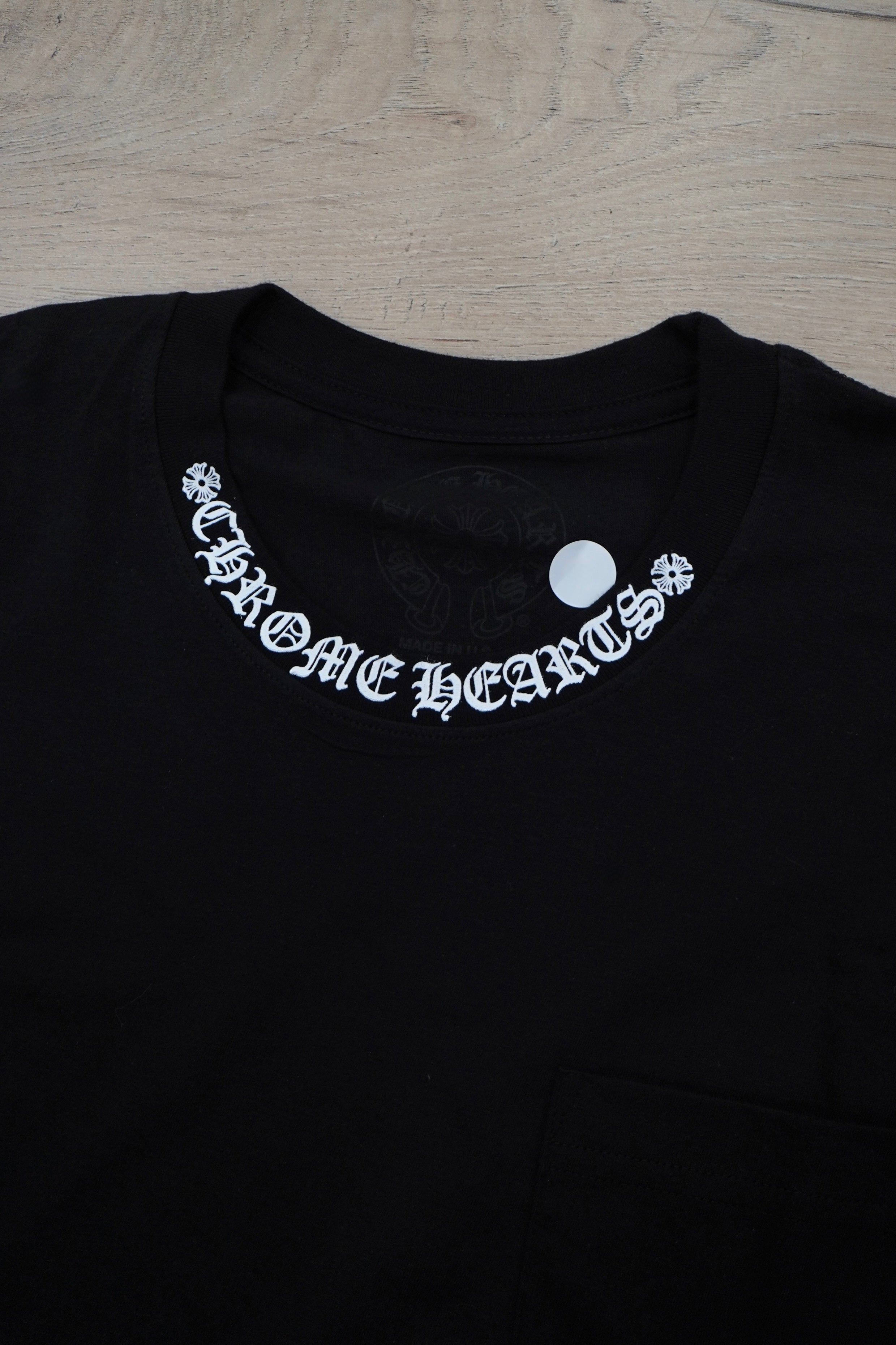 Chrome Hearts Neck Logo Black Long Sleeve