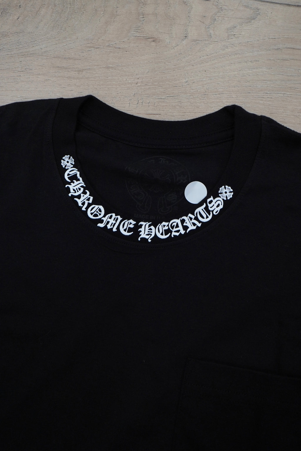Chrome Hearts Neck Logo Black Long Sleeve