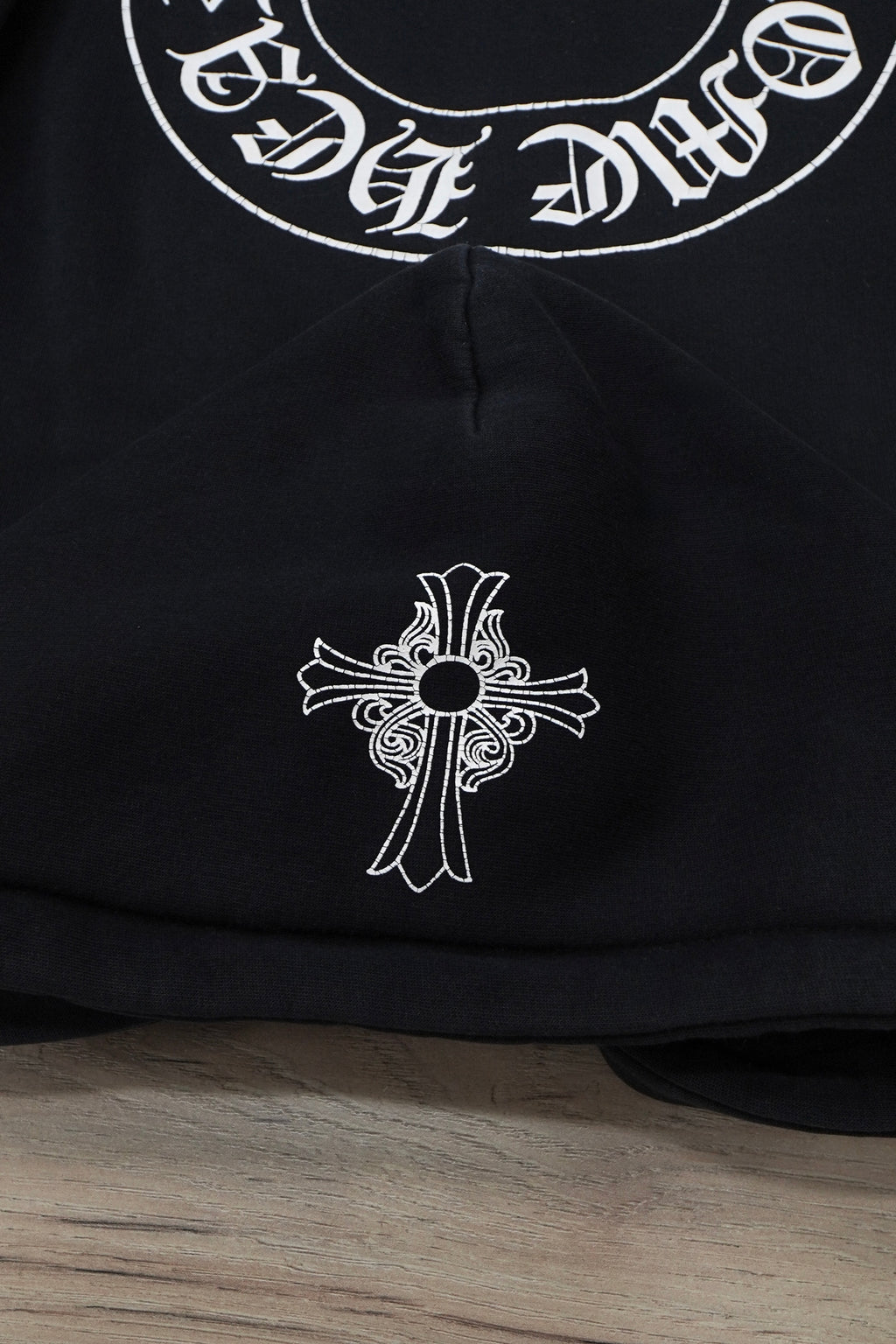 Vintage Chrome Hearts Horseshoe Cross Thermal Zip Up Hoodie