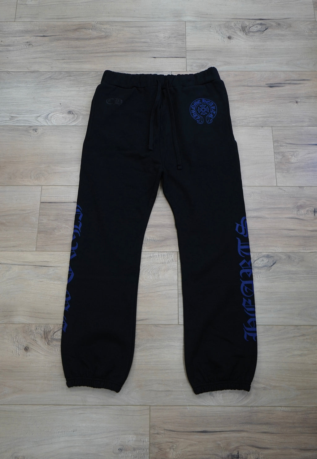 Chrome Hearts Blue Horseshoe Logo Sweatpants