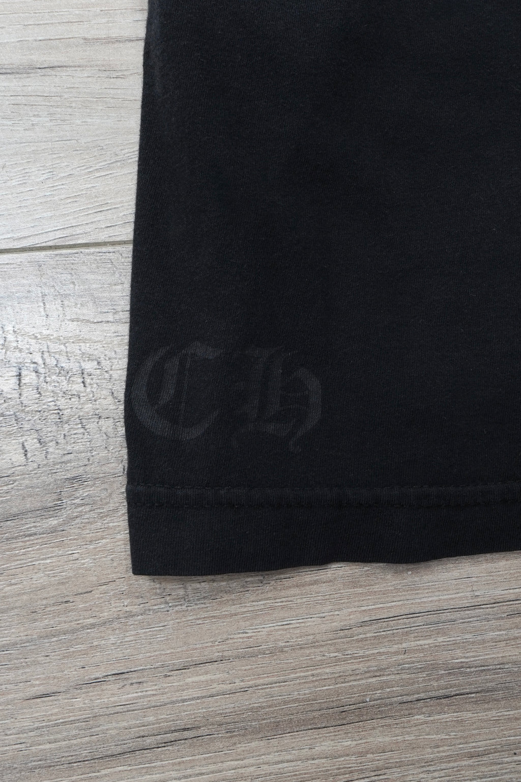 Chrome Hearts Cemetery Cross Scroll Logo T-Shirt
