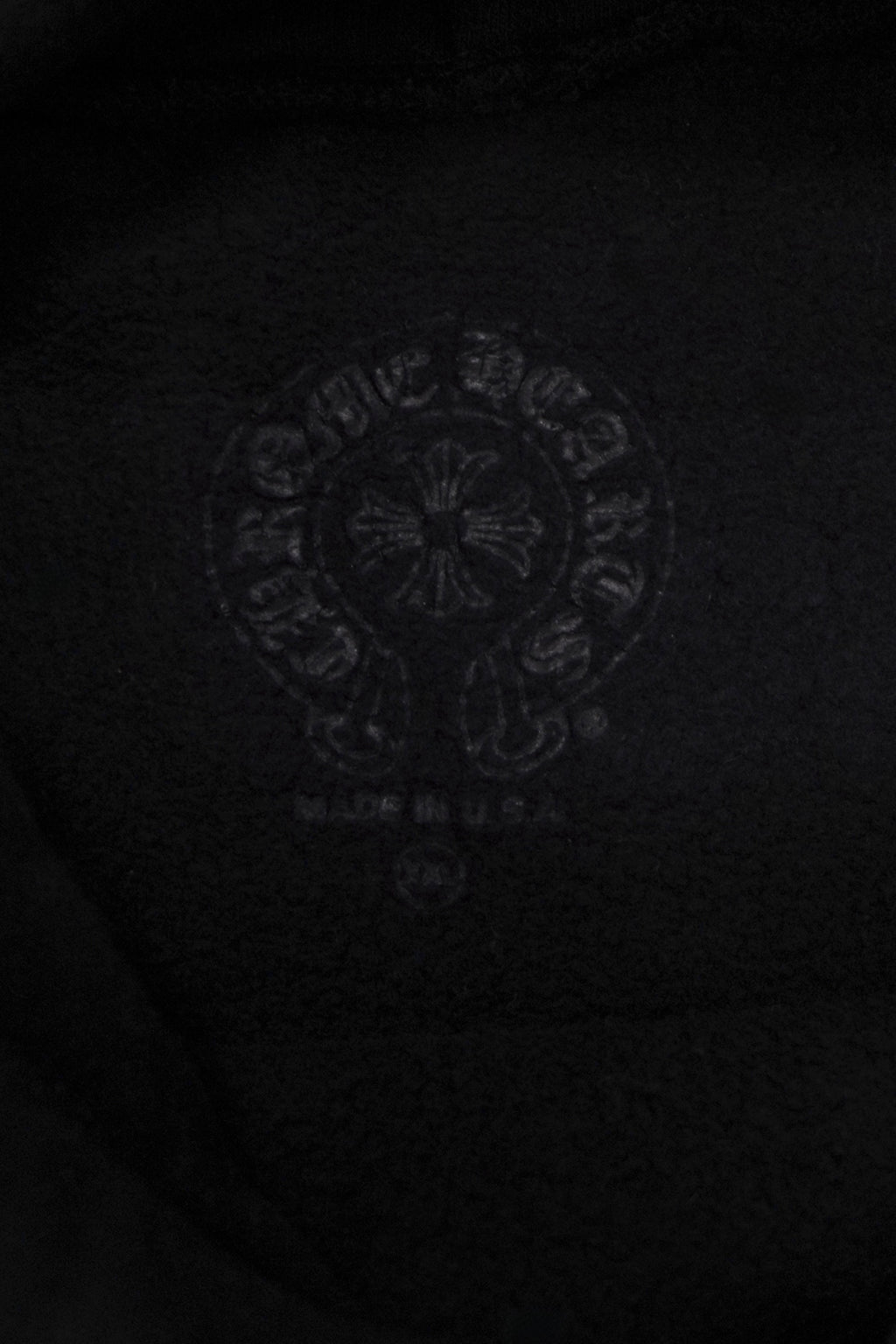 Chrome Hearts T bar Shoulder Logo Black Hoodie