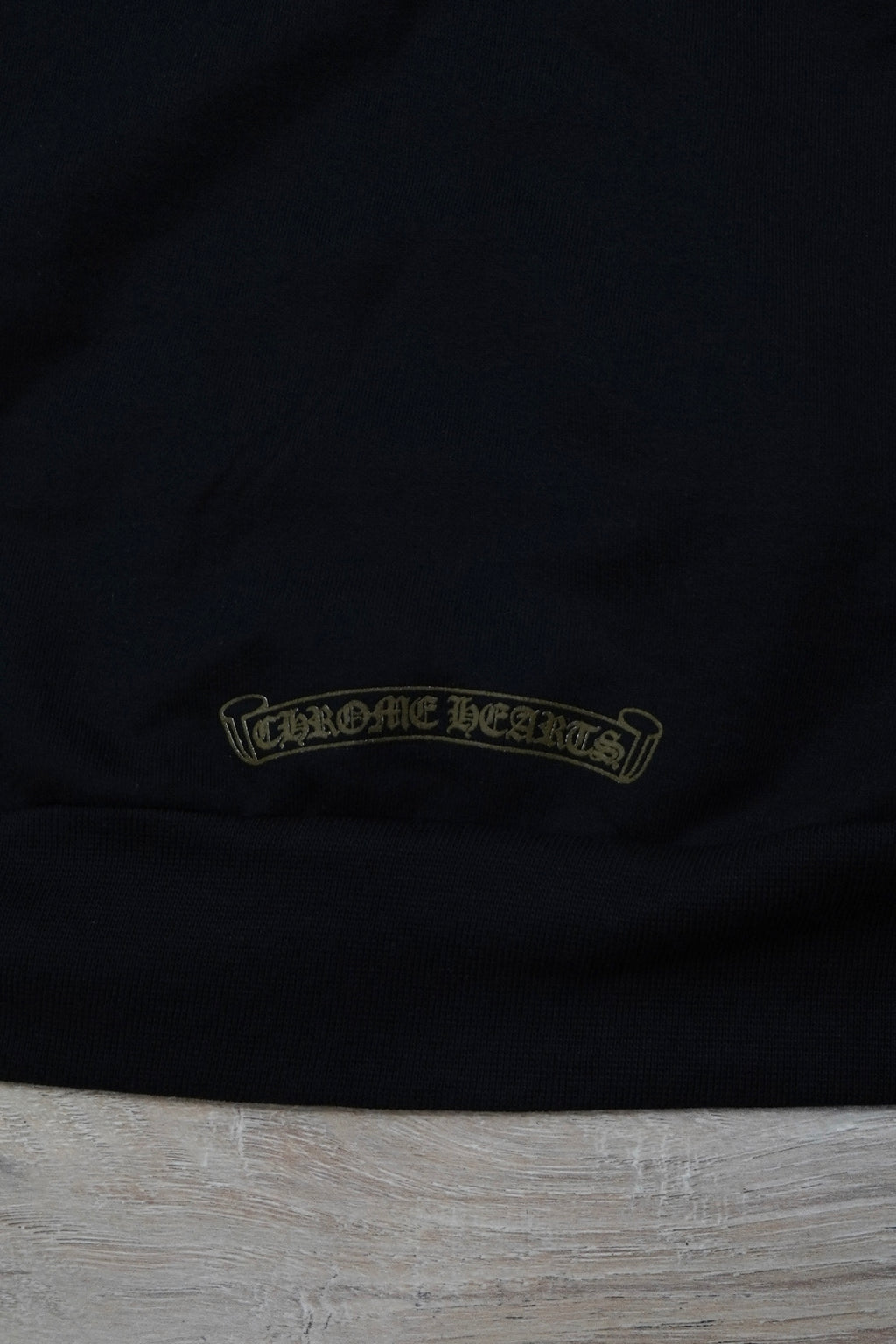 Chrome Hearts Vertical Logo Olive Black Zip Up Hoodie