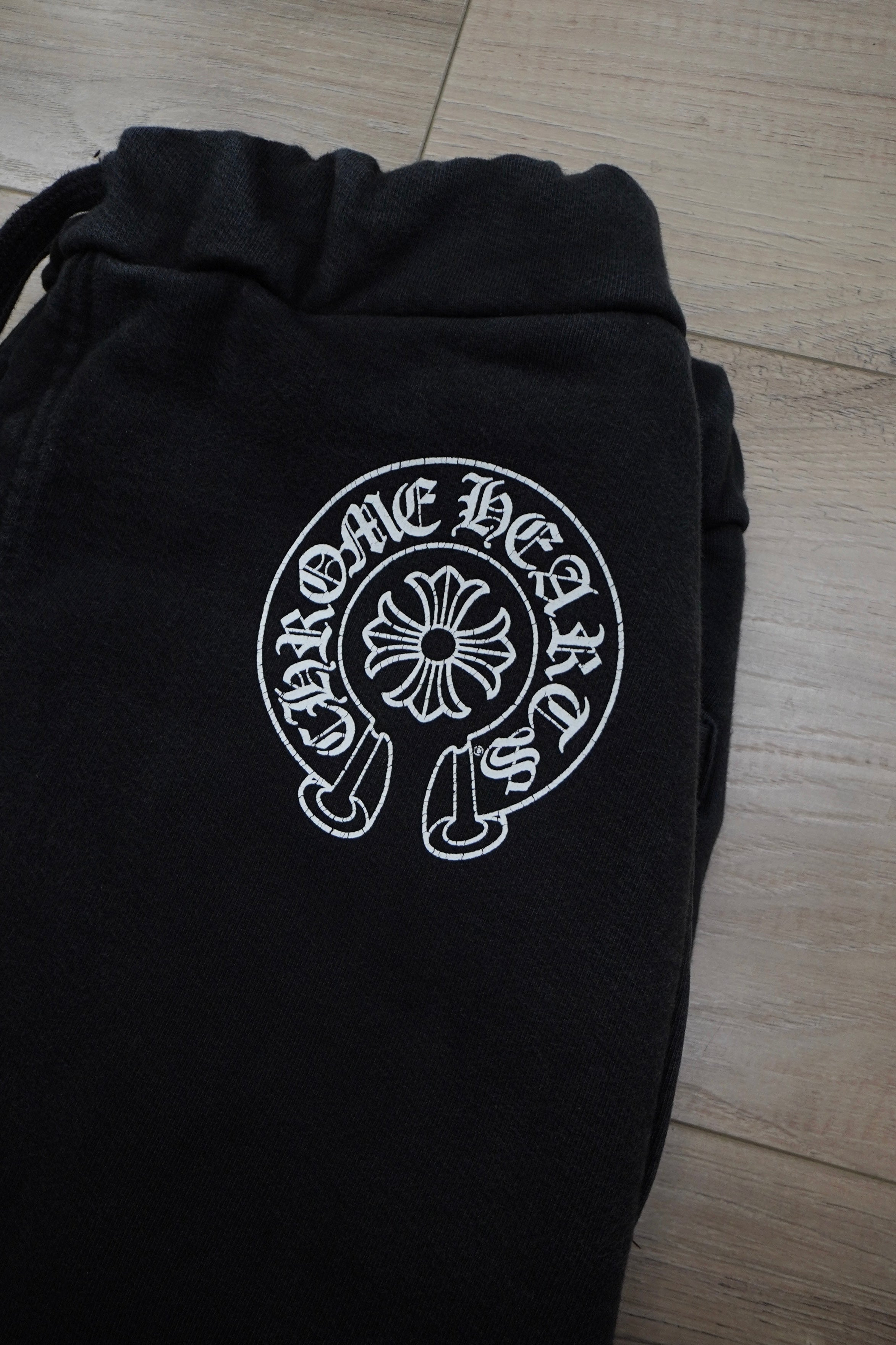 Chrome Hearts Horseshoe Logo Black Sweatpants