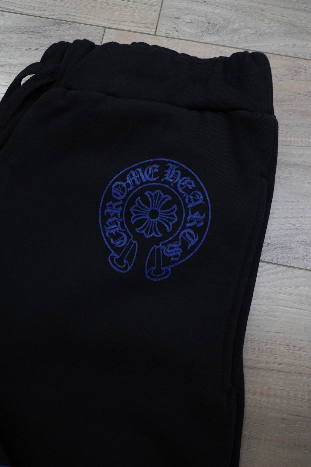 Chrome Hearts Blue Horseshoe Logo Sweatpants
