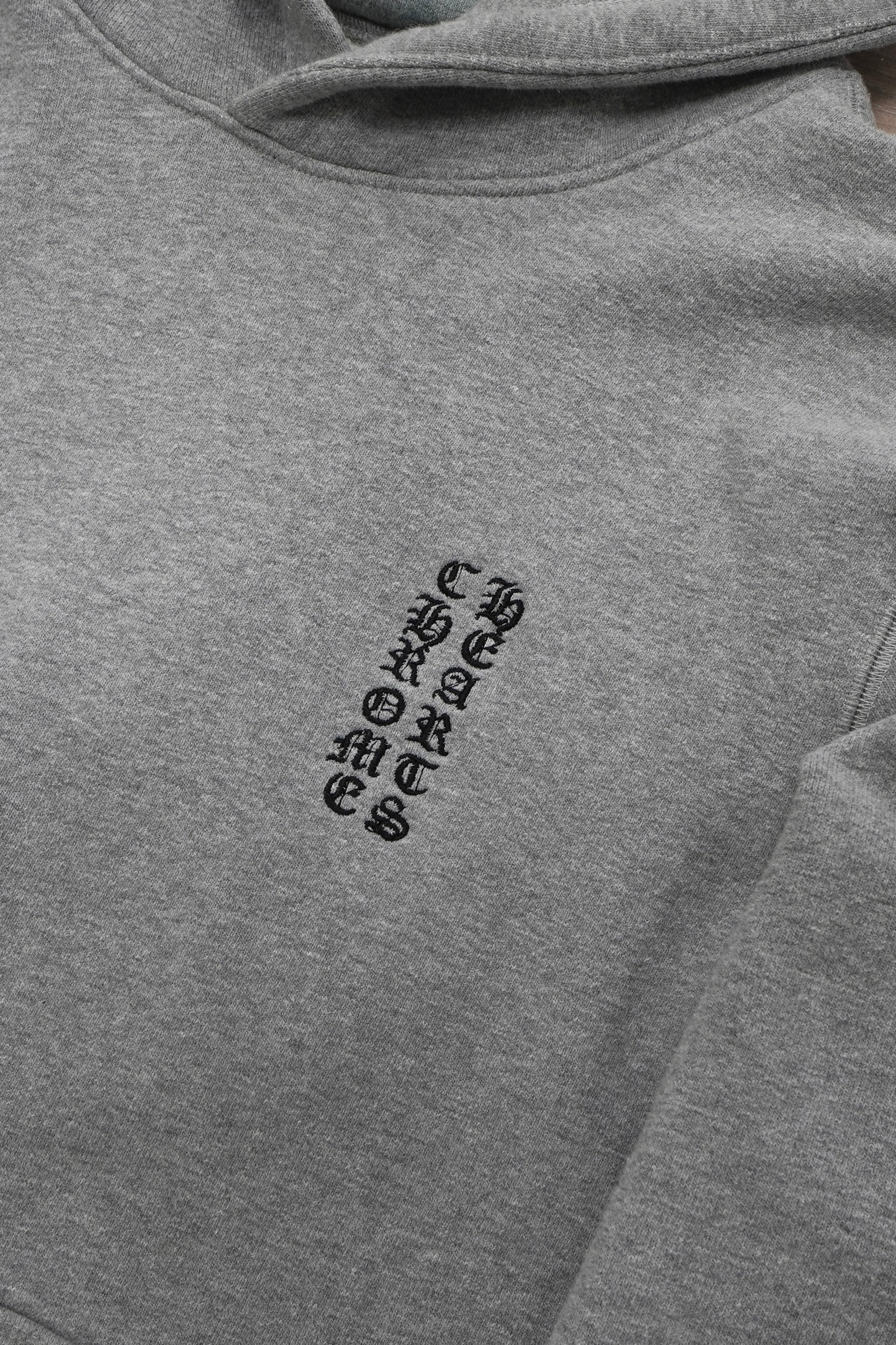 Chrome Hearts Plus Cross Patch Grey Hoodie