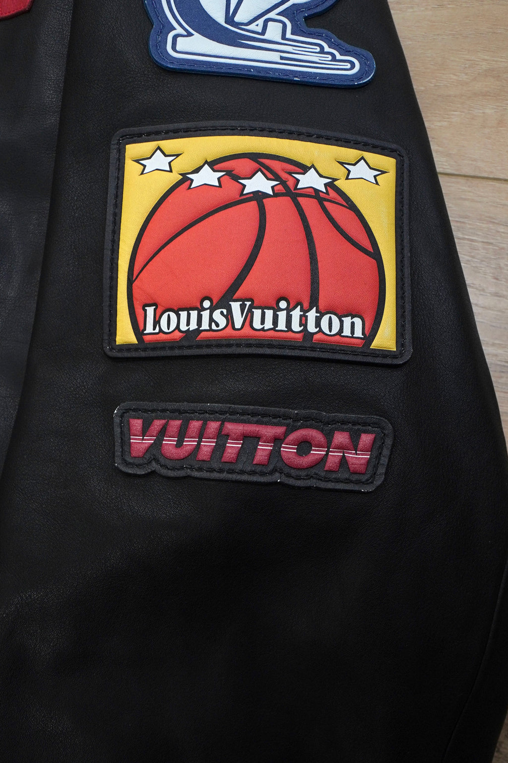 Louis Vuitton × NBA Logos Leather Hero Jacket