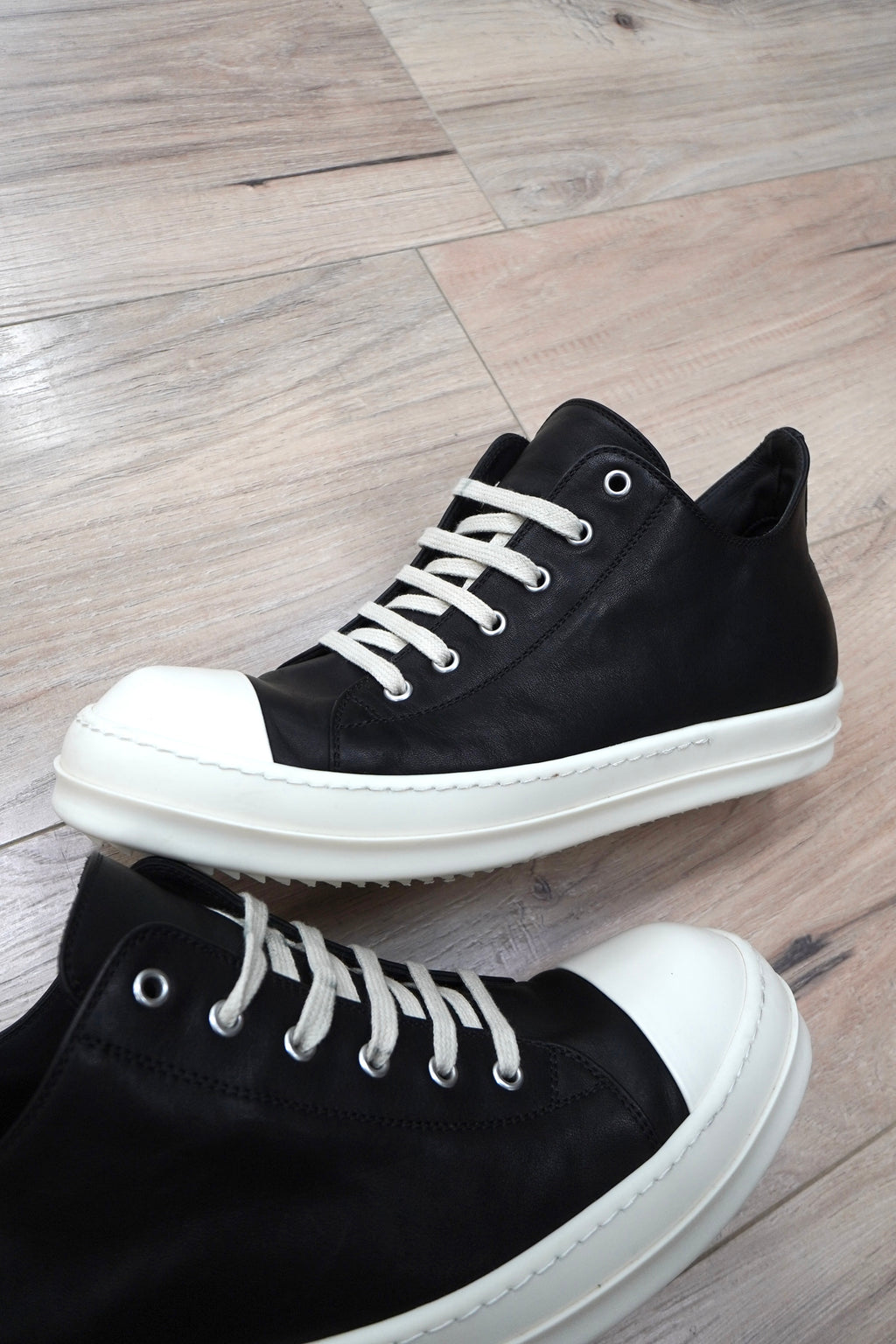 Rick Owens Scarpe Pelle Low Sneakers