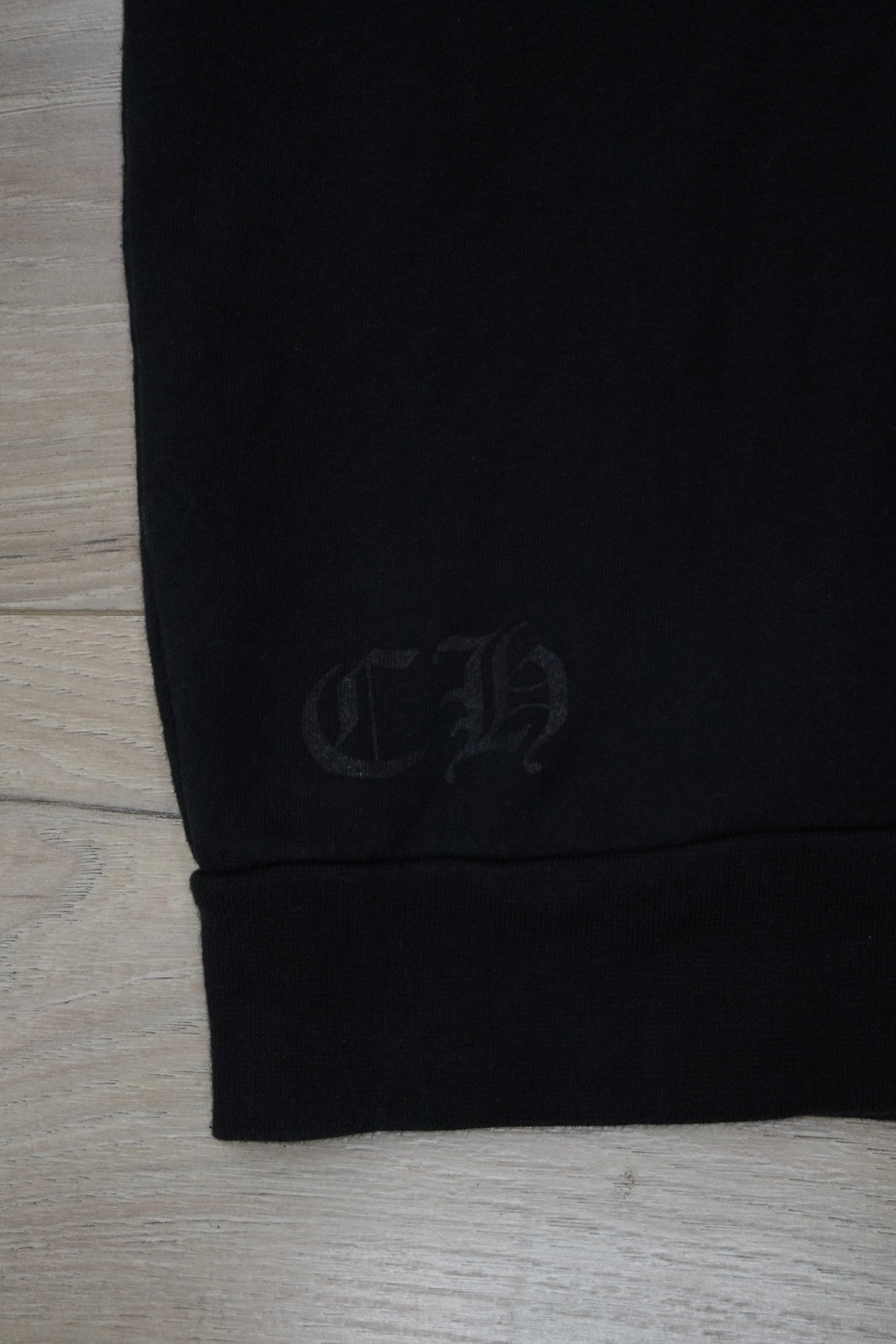 Chrome Hearts Horseshoe Floral Black Crewneck Sweatshirt