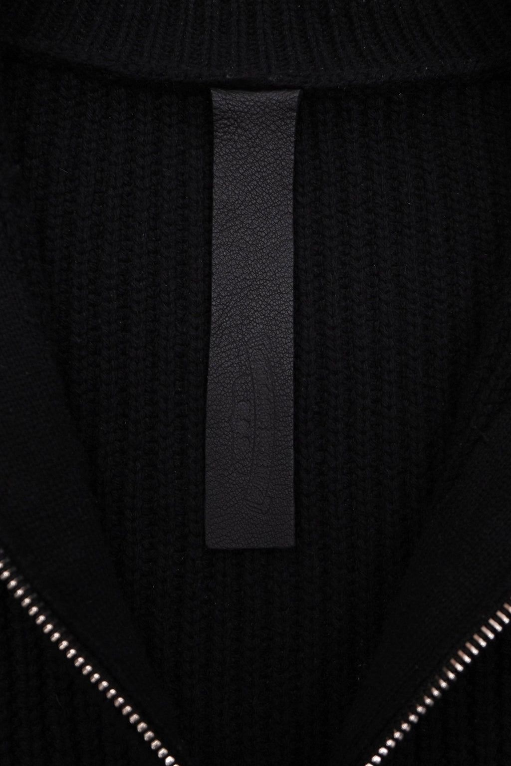 Chrome Hearts Cemetery Cross Patch Quarter Zip Cashmere Pullover
