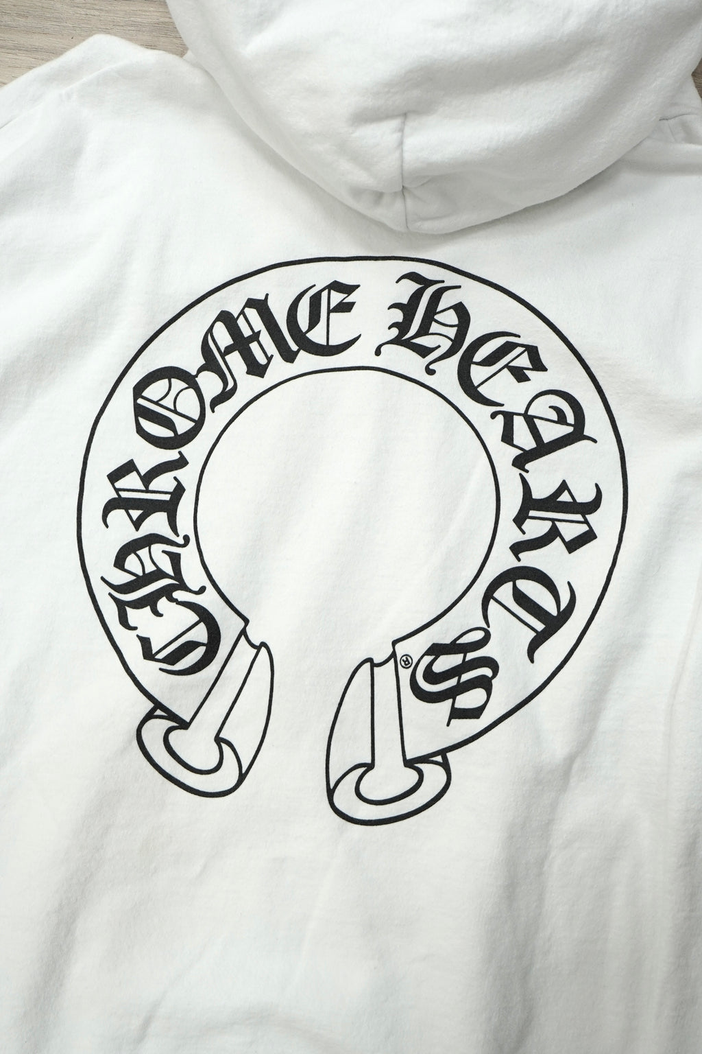 Chrome Hearts Horseshoe Floral White Hoodie