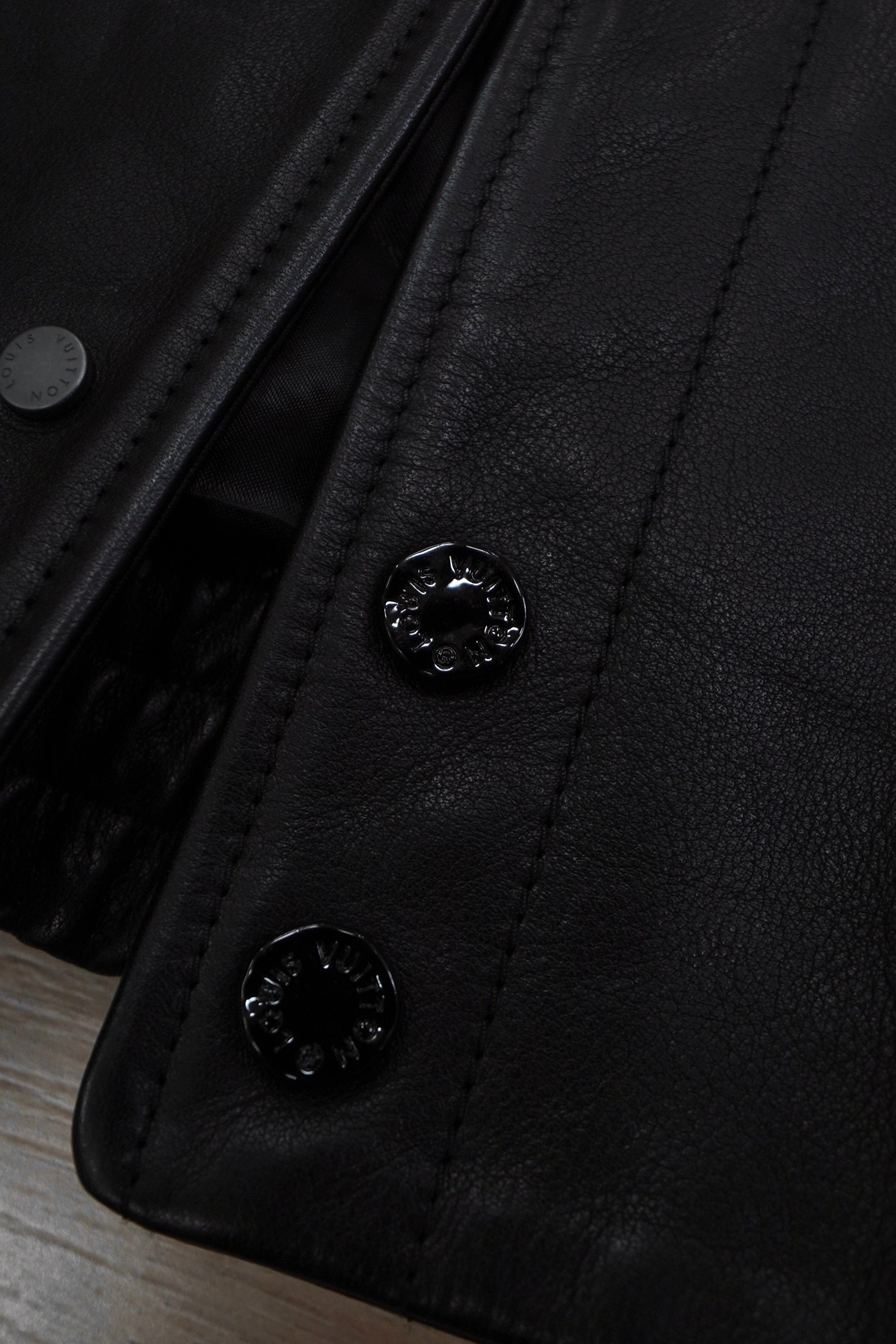 Louis Vuitton × NBA Logos Leather Hero Jacket