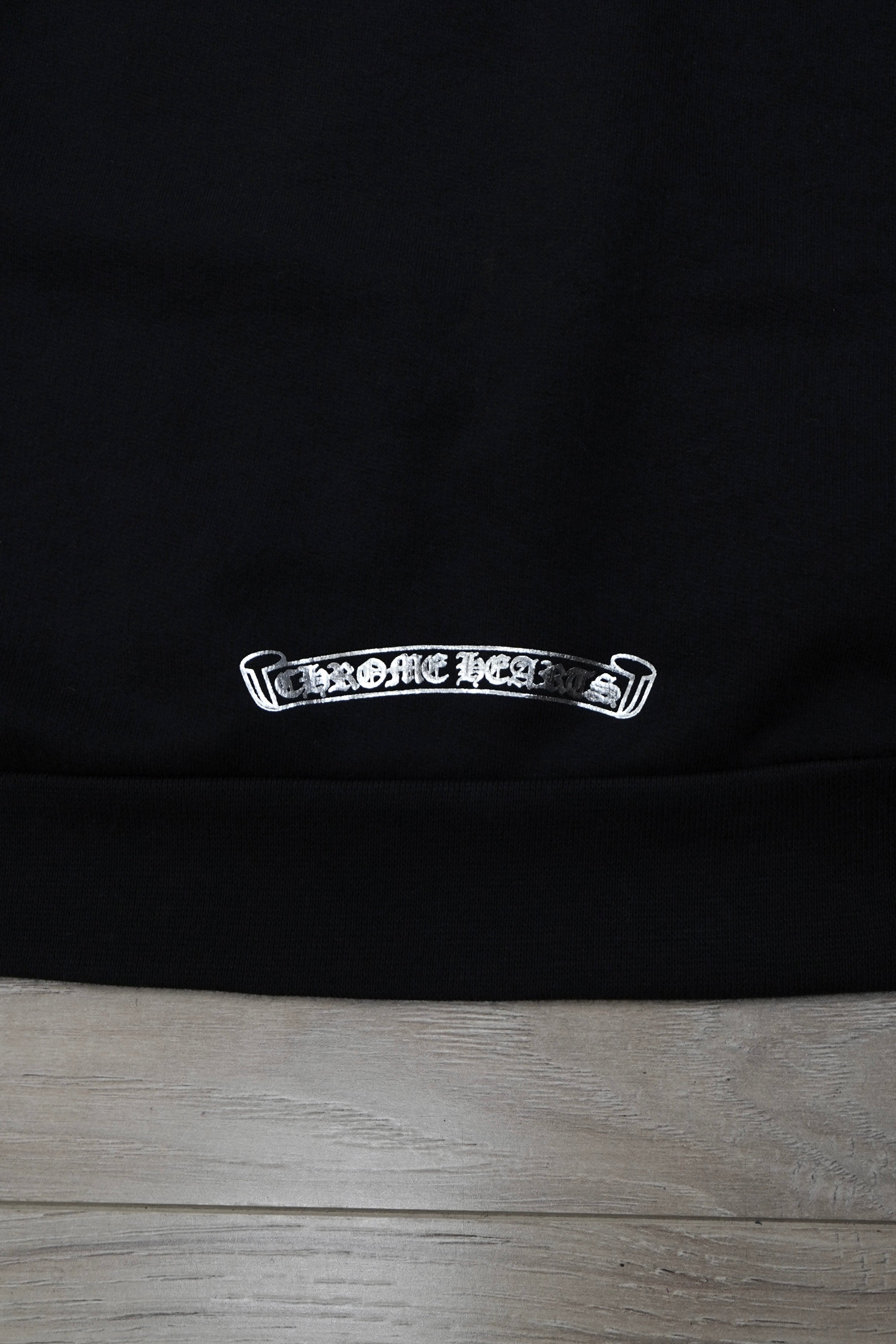 Chrome Hearts Foil Print Vertical Logo Pullover Hoodie