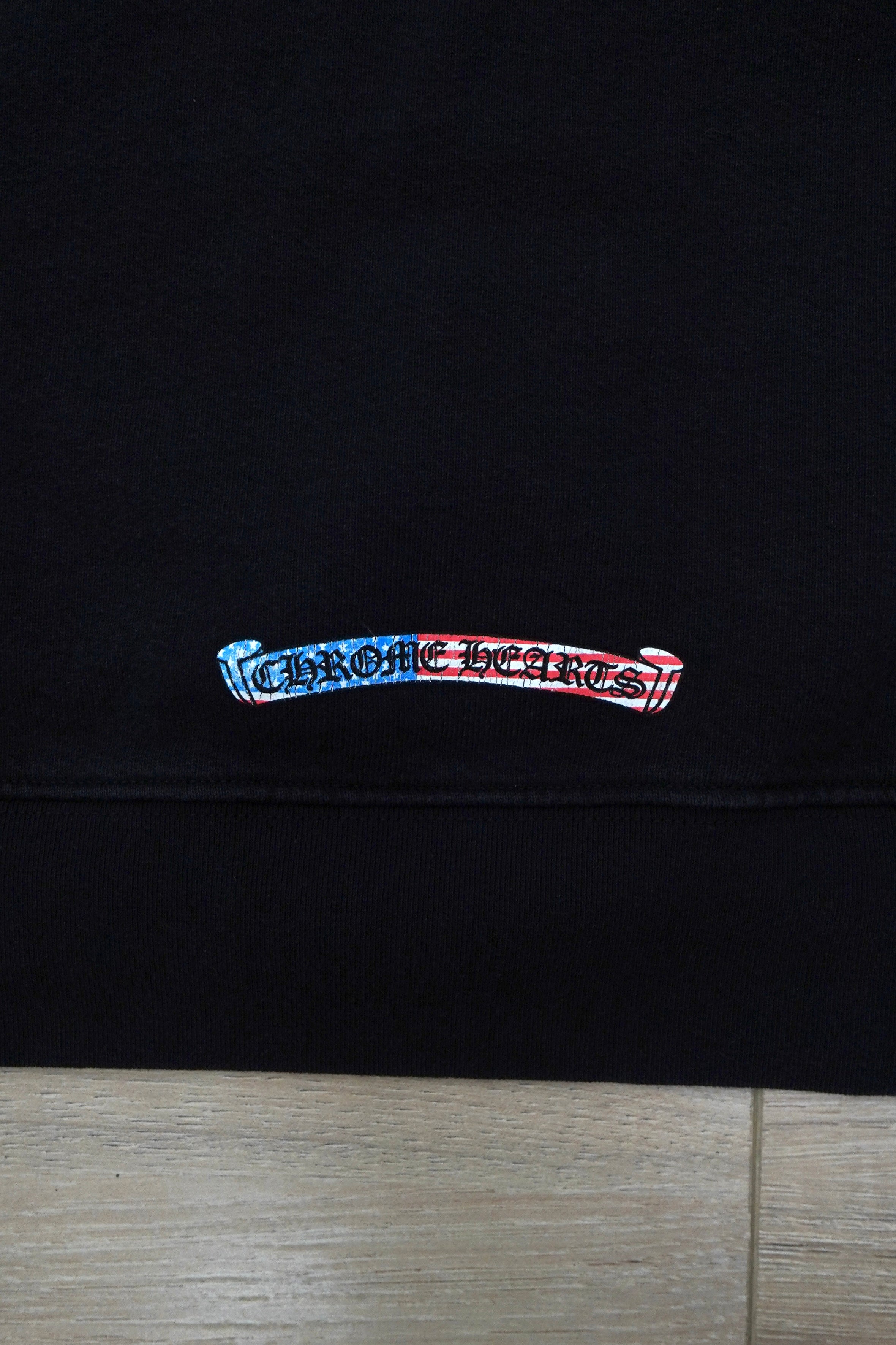 Chrome Hearts x Matty Boy US Flag Scroll Logo Crewneck