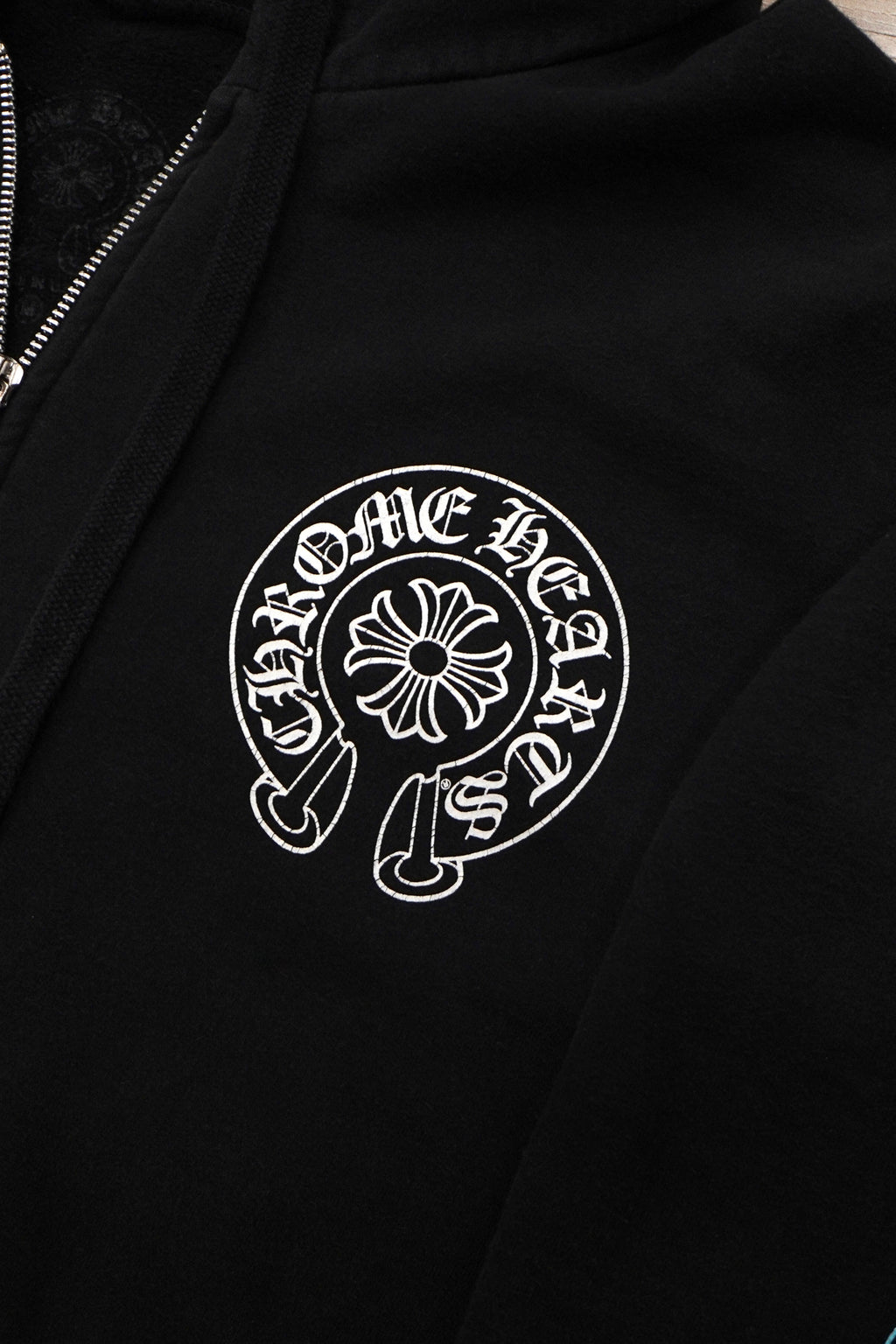 Chrome Hearts Multi Color Horseshoe Logo Zip Up Hoodie