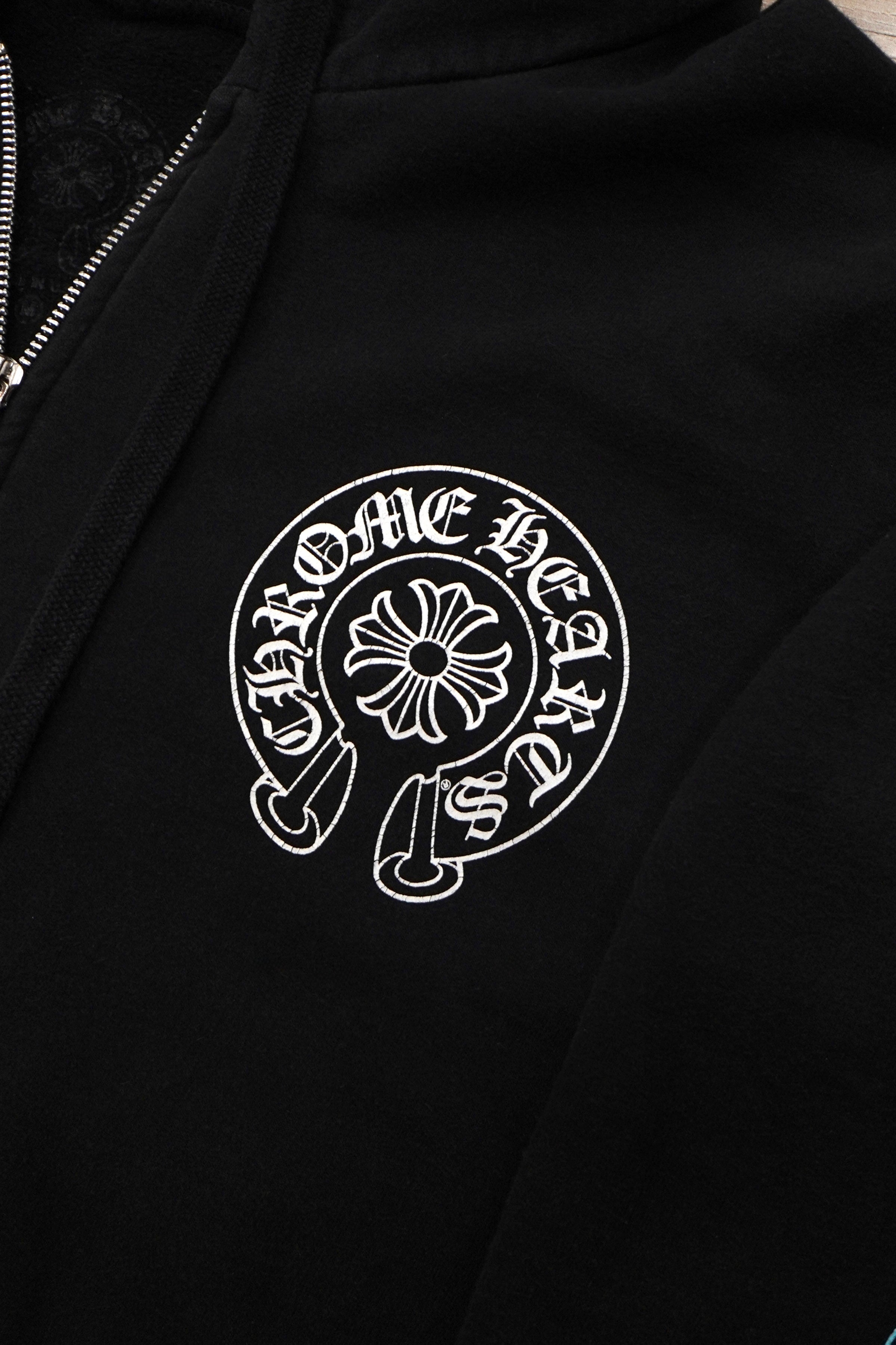 Chrome Hearts Multi Color Horseshoe Logo Zip Up Hoodie