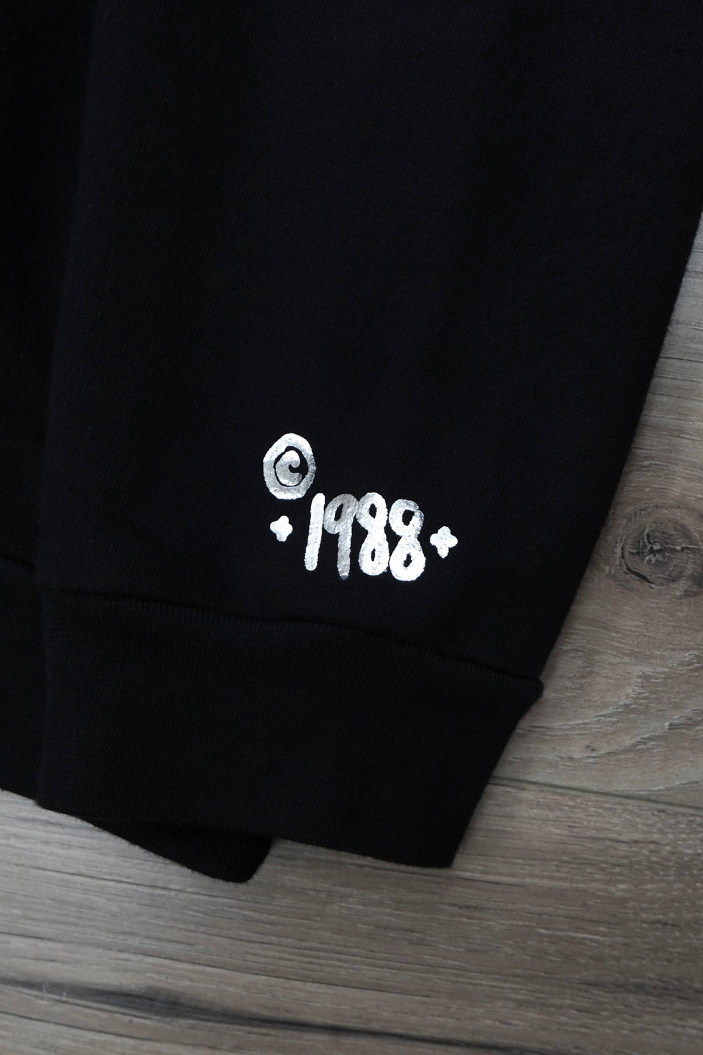Chrome Hearts Foil Print Vertical Logo Pullover Hoodie