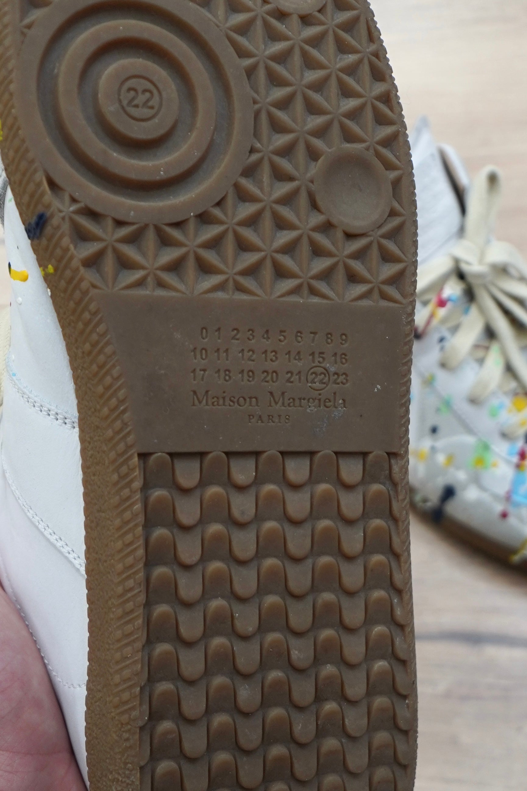 Maison Margiela Replica Paint-Splatter Gat Sneakers