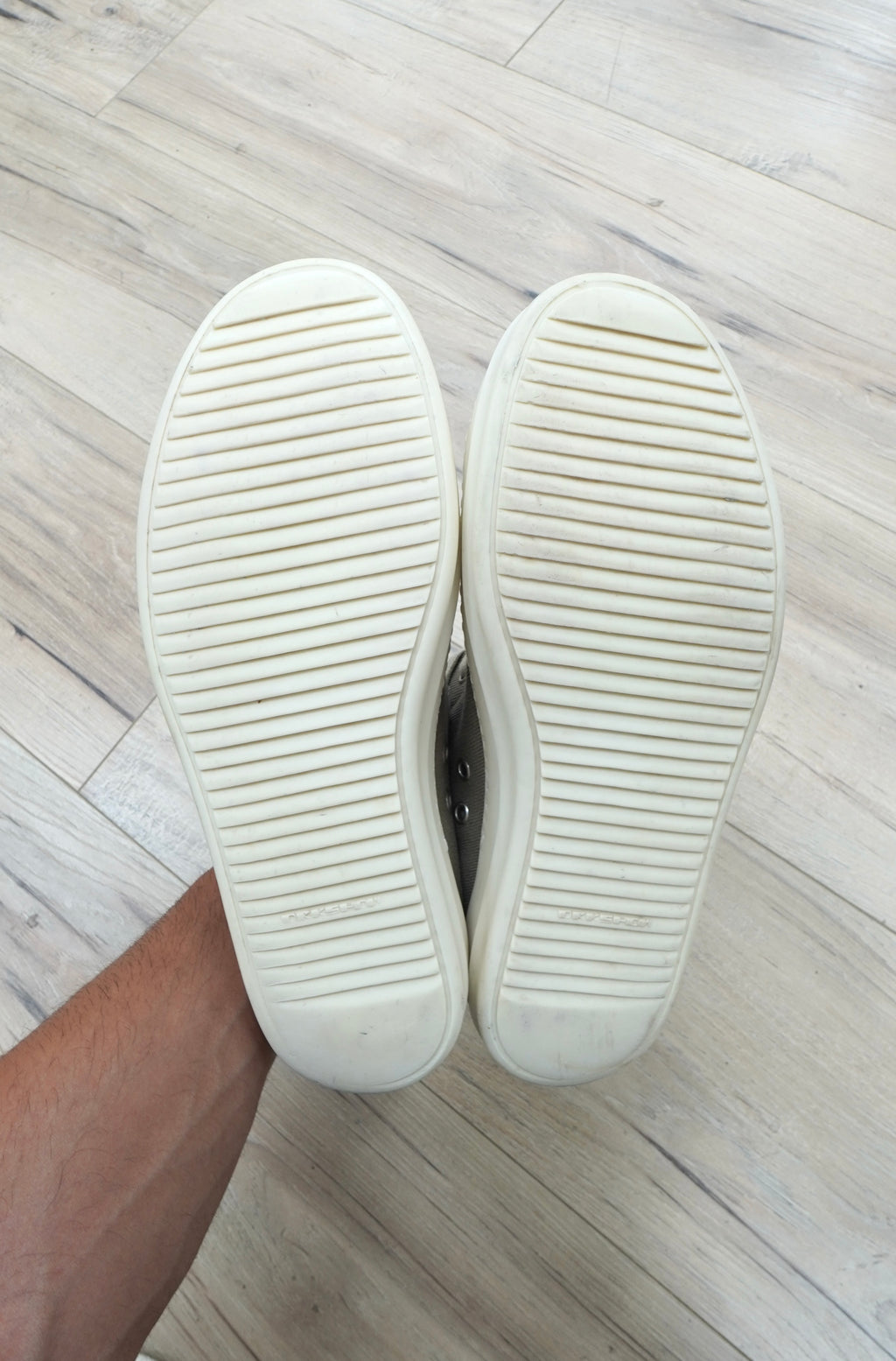Rick Owens DRKSHDW Low Sneaks 'Dirty Pearl"