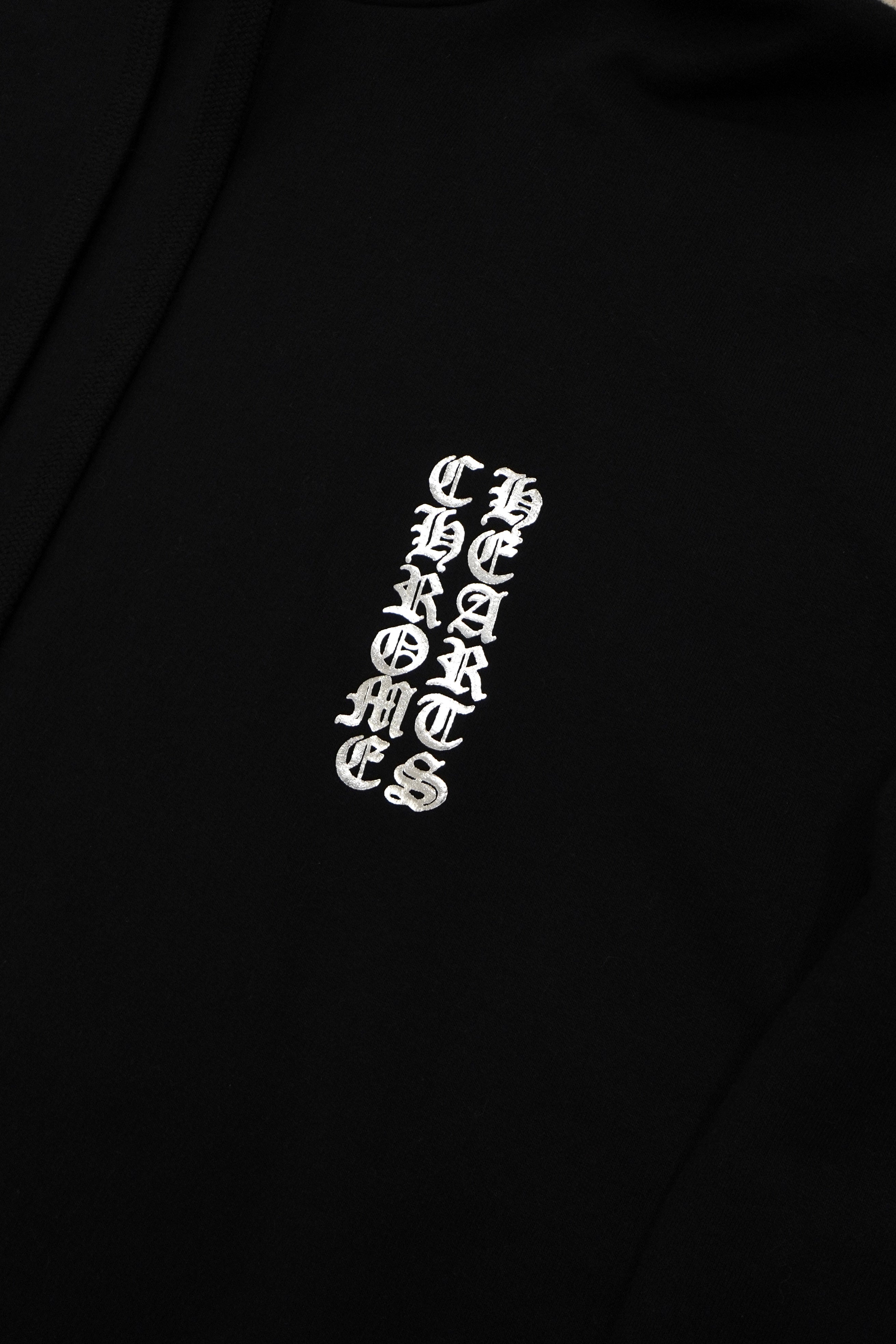 Chrome Hearts Foil Print Vertical Logo Pullover Hoodie