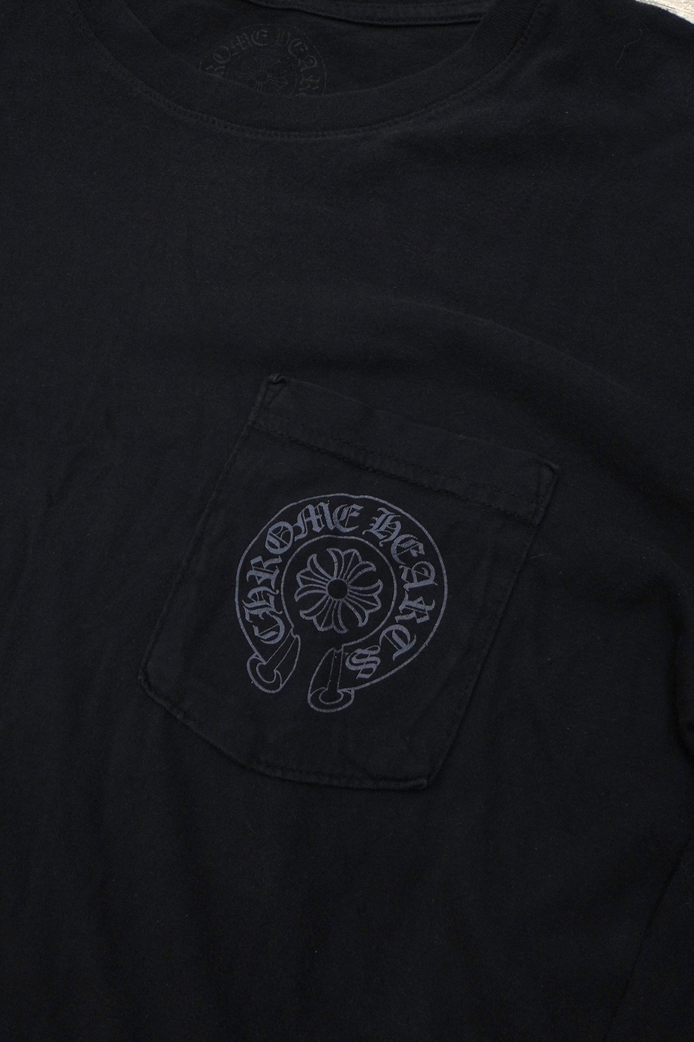 Chrome Hearts Black & Grey Horseshoe Staff Long Sleeve