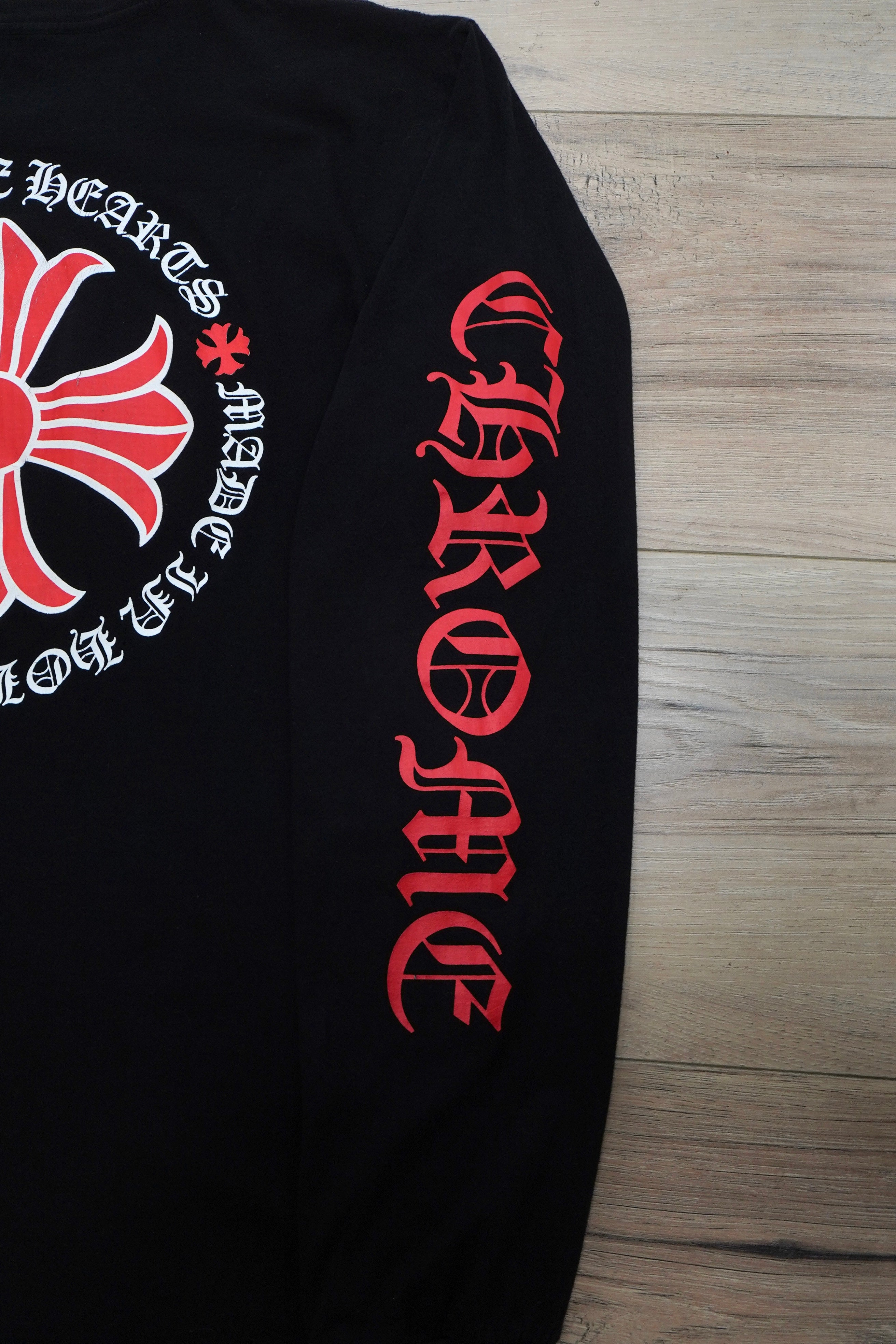 Chrome Hearts Made In Hollywood Red Plus Cross Long-Sleeve