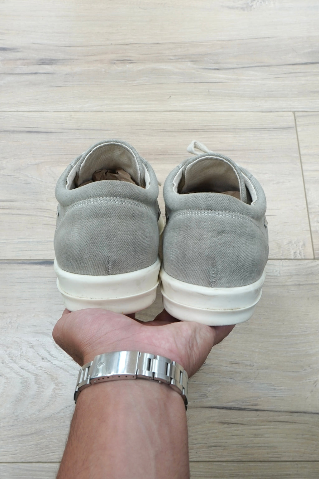 Rick Owens DRKSHDW Vintage Sneaks 'Sand Milk'