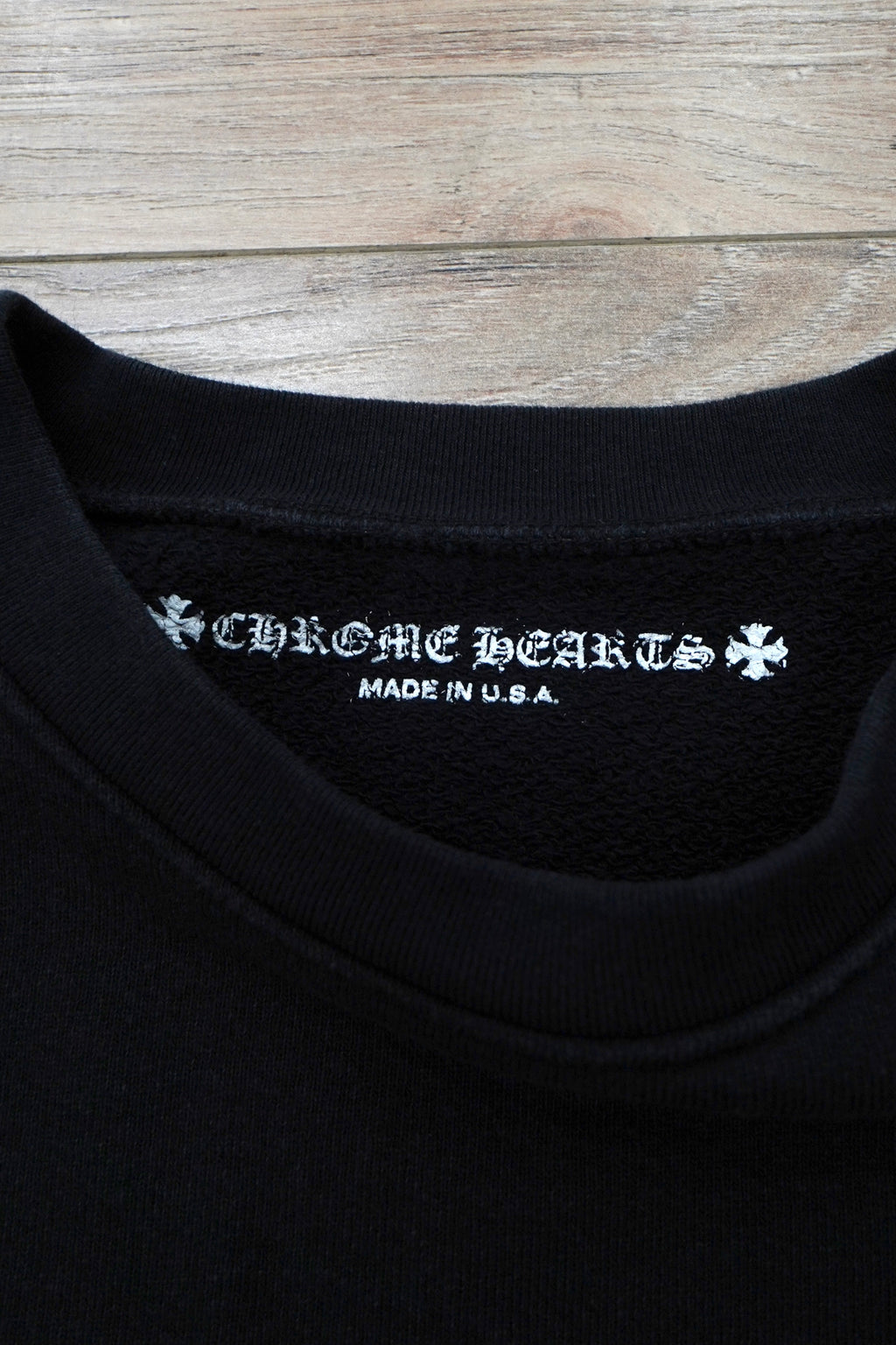 Chrome Hearts x Matty Boy US Flag Scroll Logo Crewneck