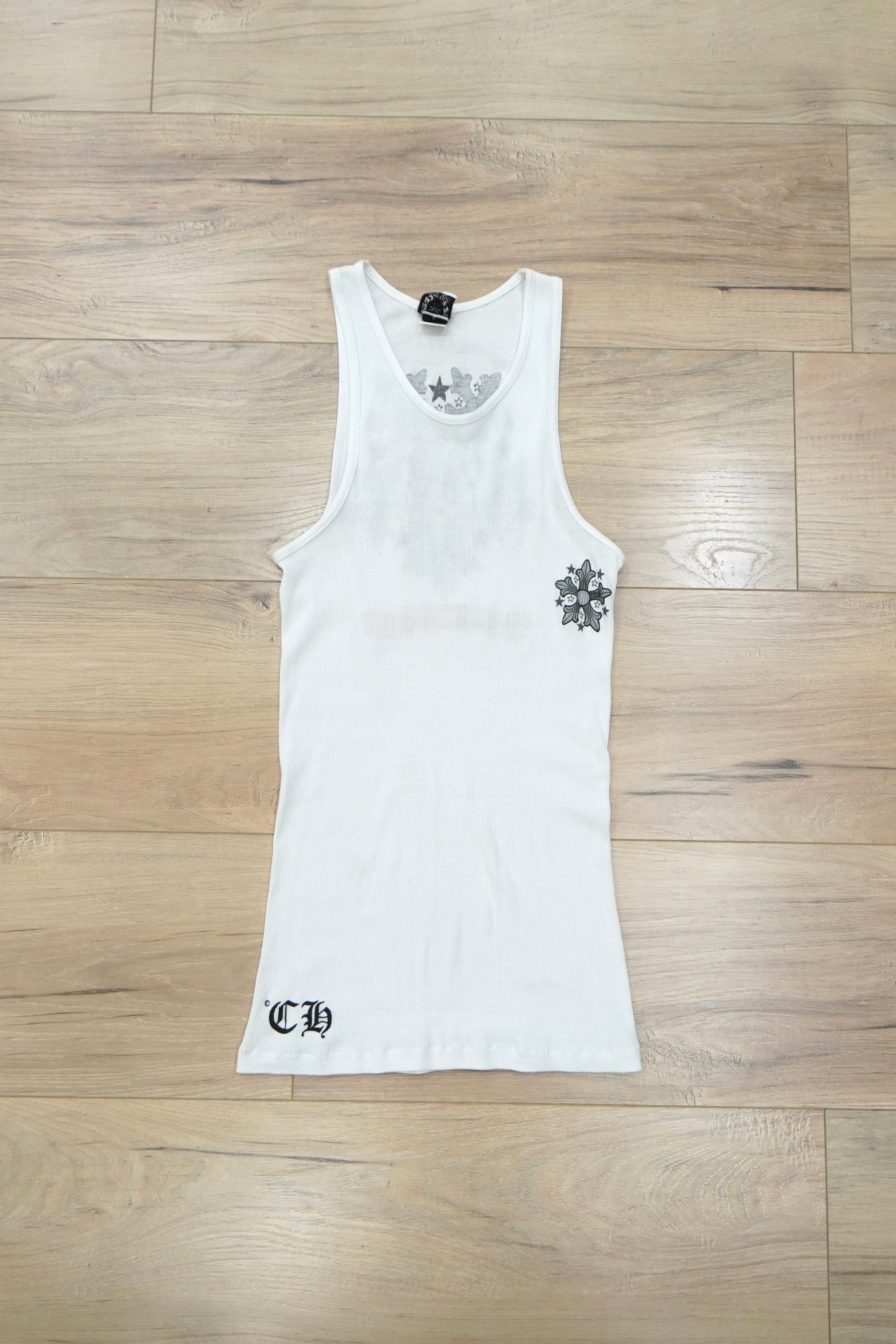 Vintage Chrome Hearts Orange Scroll Ninja Star Tank Top