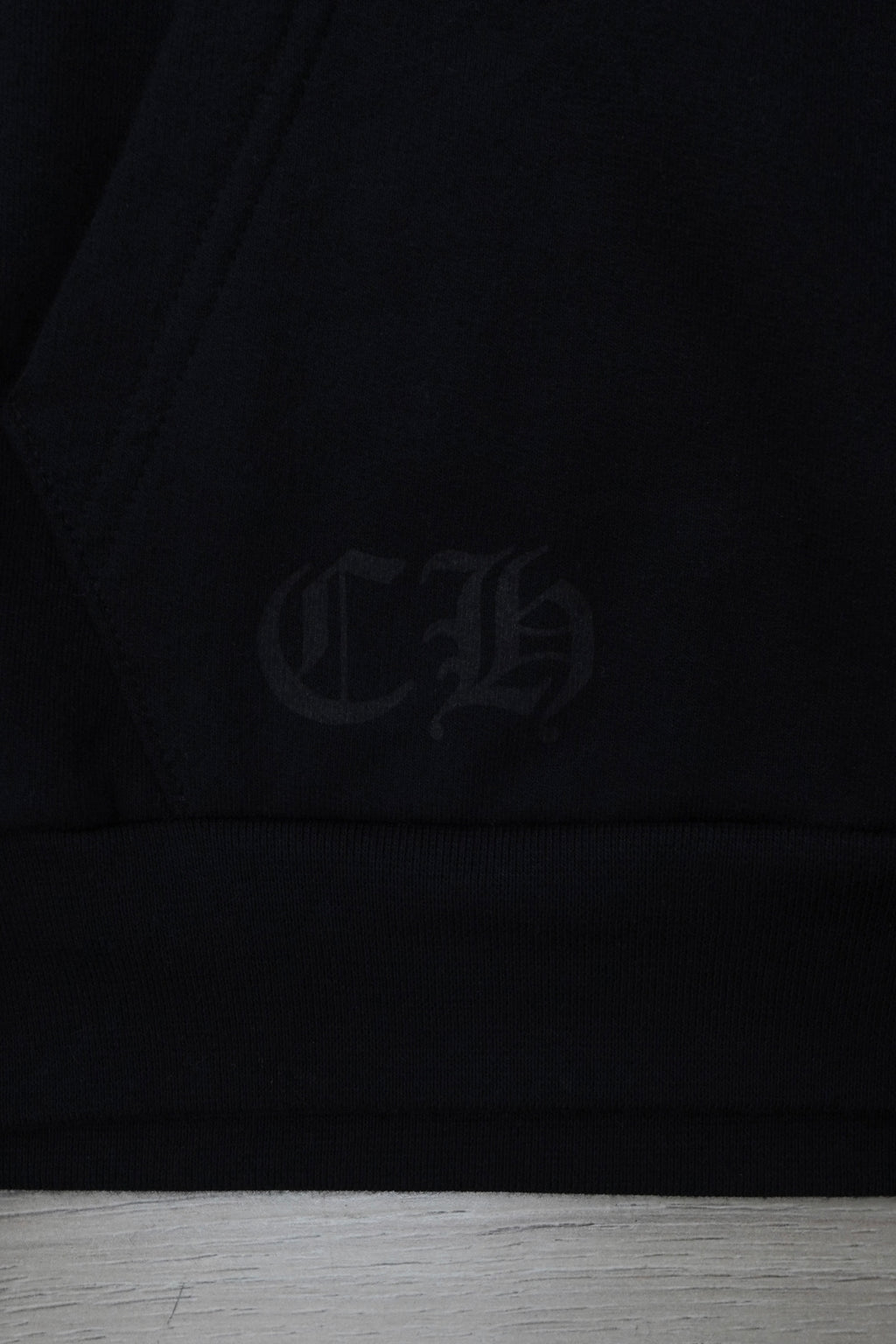 Chrome Hearts Foil Print Vertical Logo Pullover Hoodie