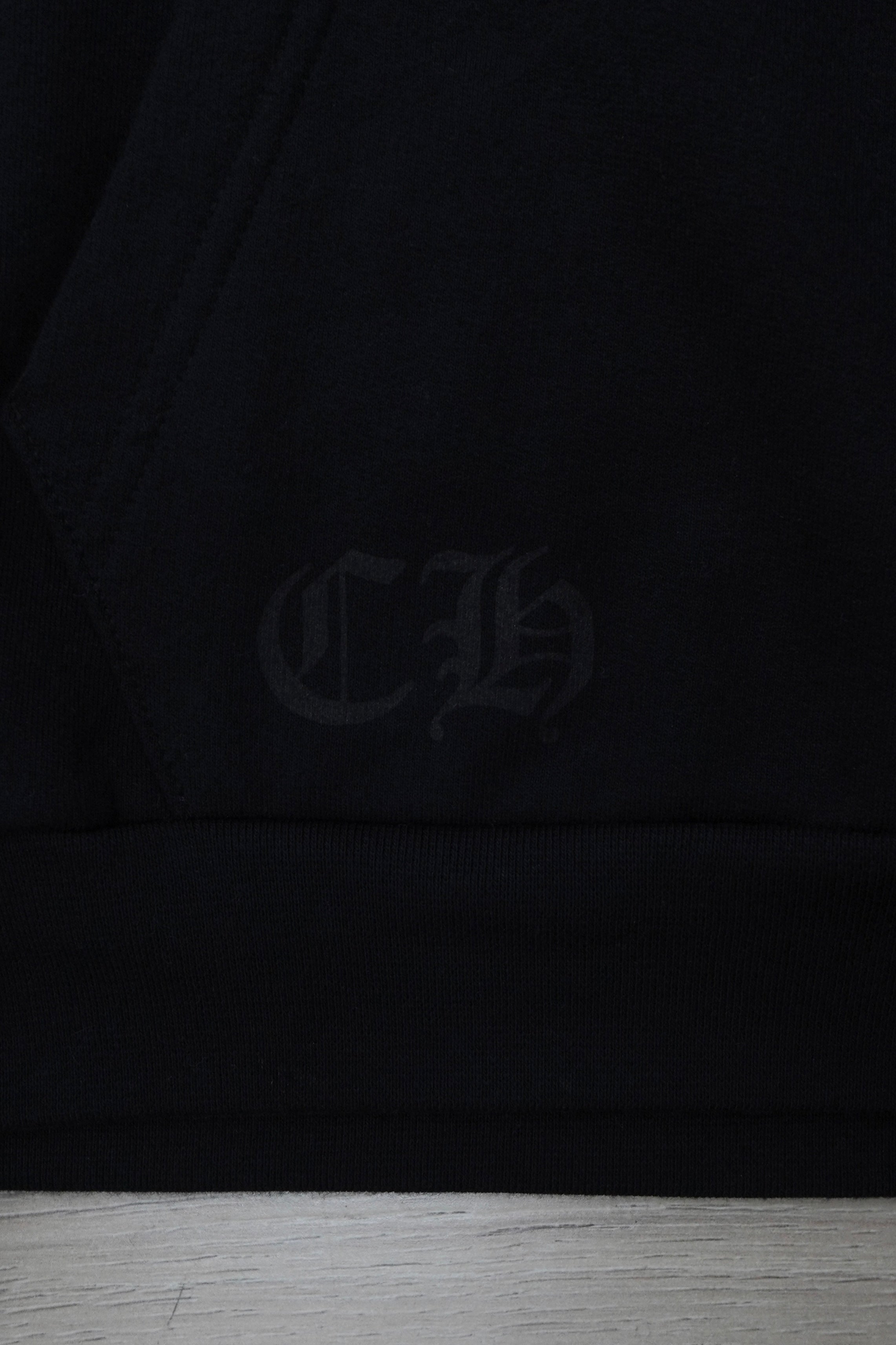 Chrome Hearts Foil Print Vertical Logo Pullover Hoodie