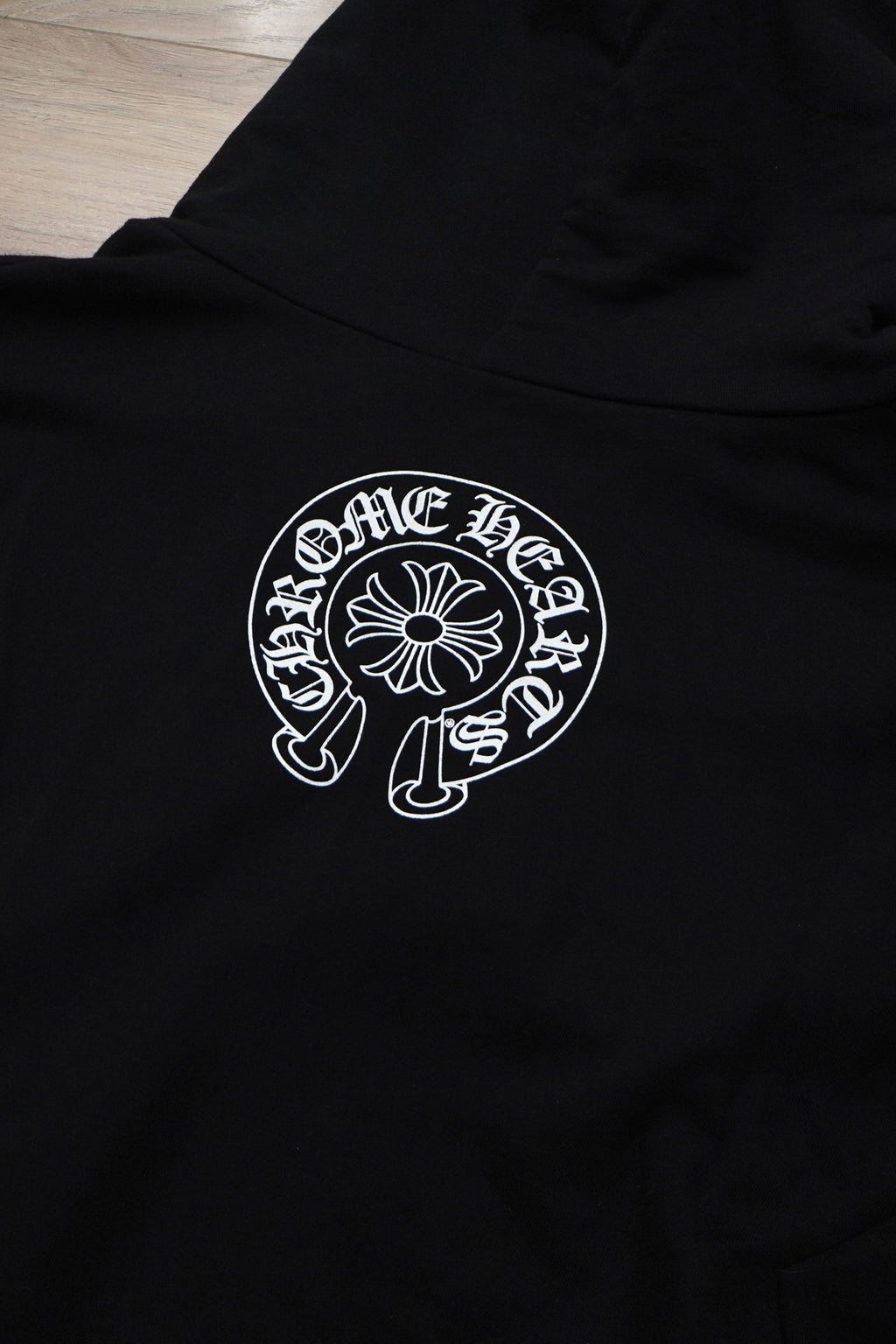 Chrome Hearts T Bar Floral Horseshoe Zip Up Hoodie