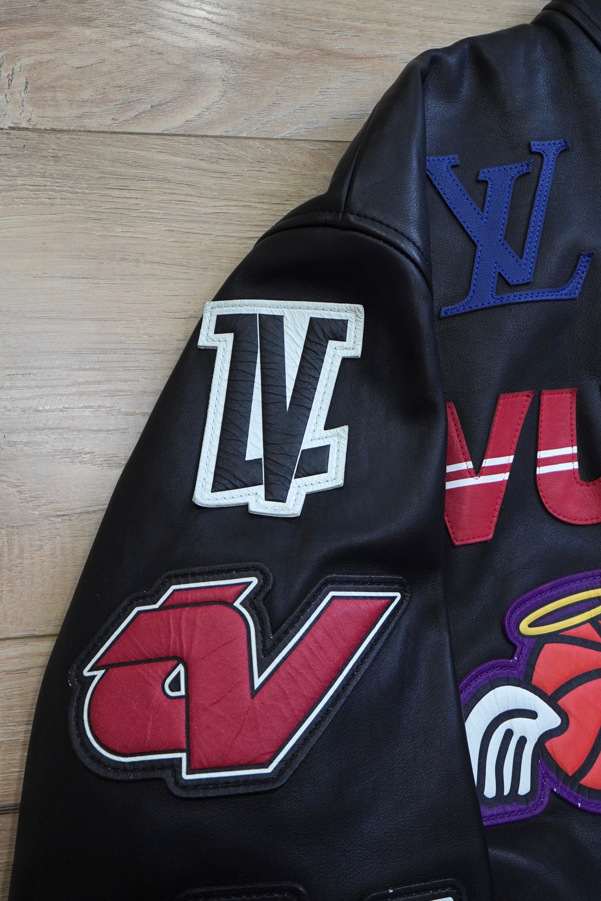 Louis Vuitton × NBA Logos Leather Hero Jacket