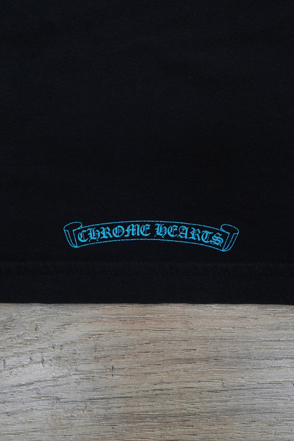 Chrome Hearts Blue Triple Cross Logo T-Shirt