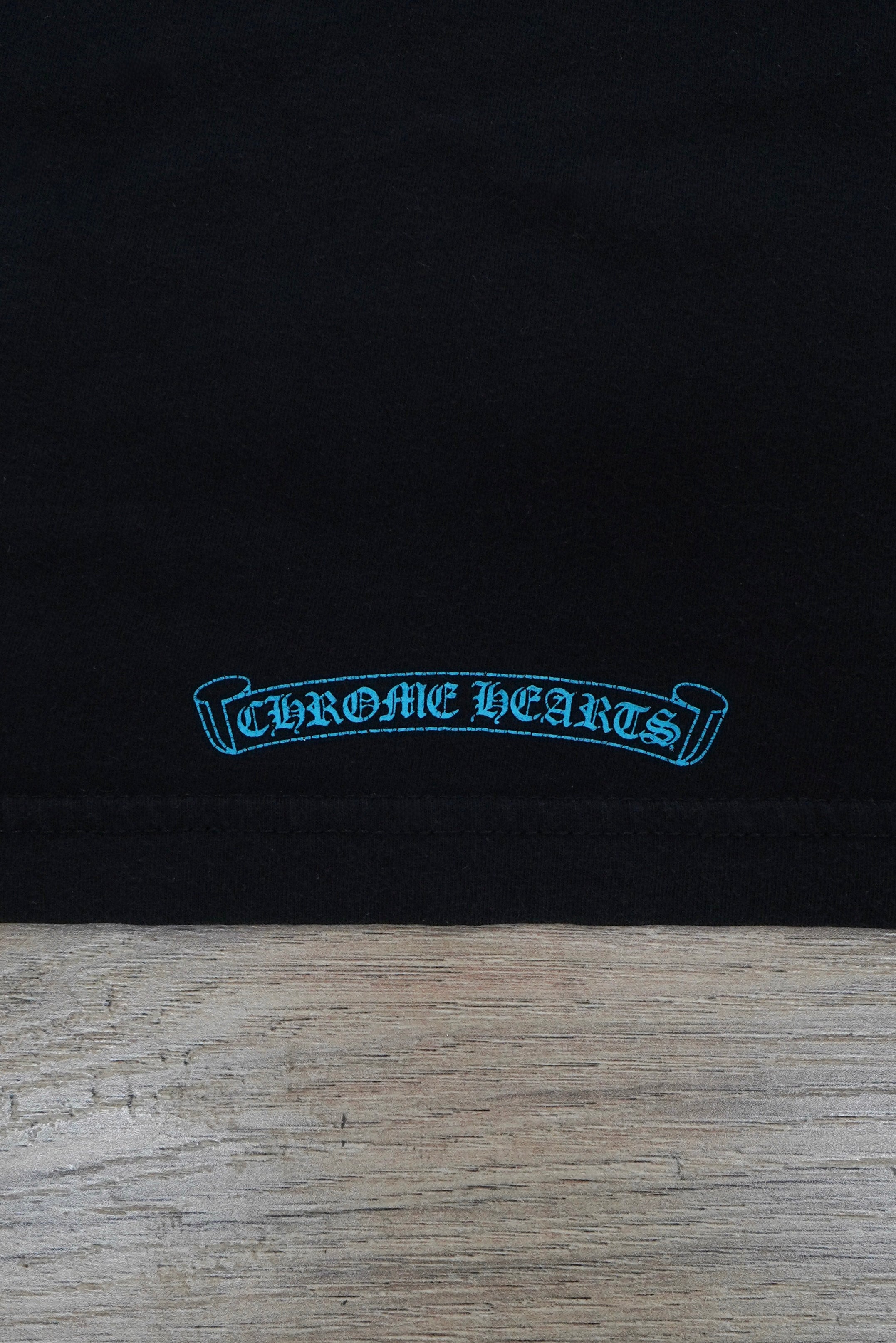 Chrome Hearts Blue Triple Cross Logo T-Shirt