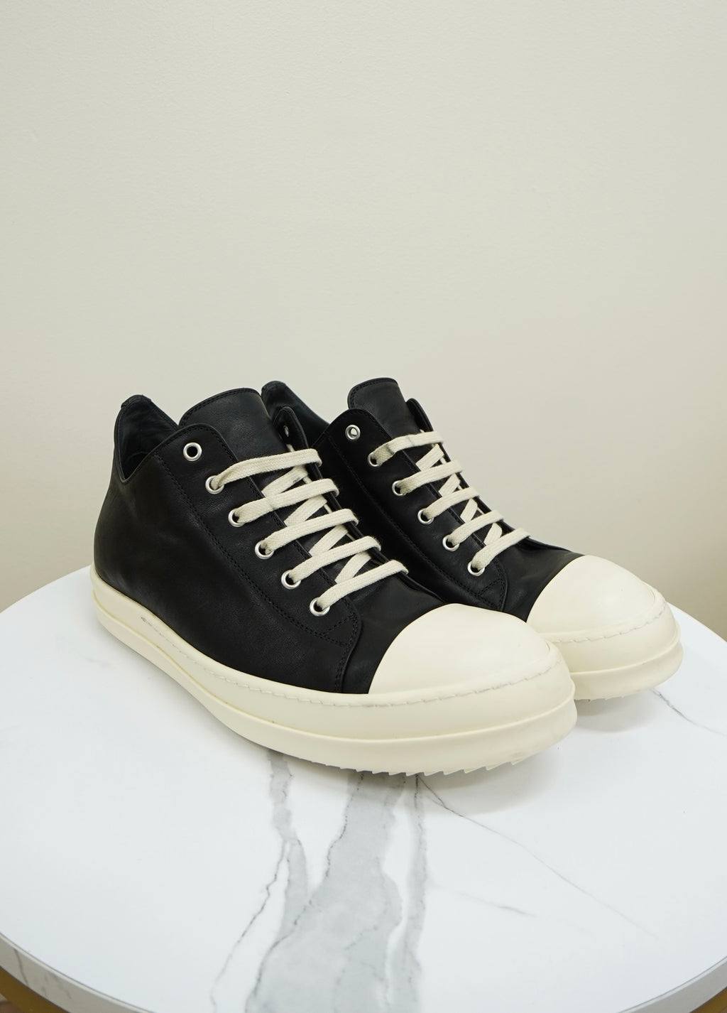 Rick Owens Scarpe Pelle Low Sneakers