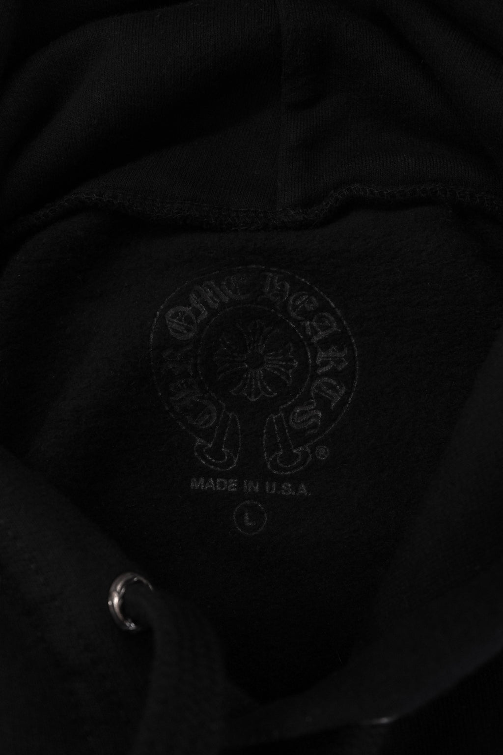 Chrome Hearts Foil Print Vertical Logo Pullover Hoodie