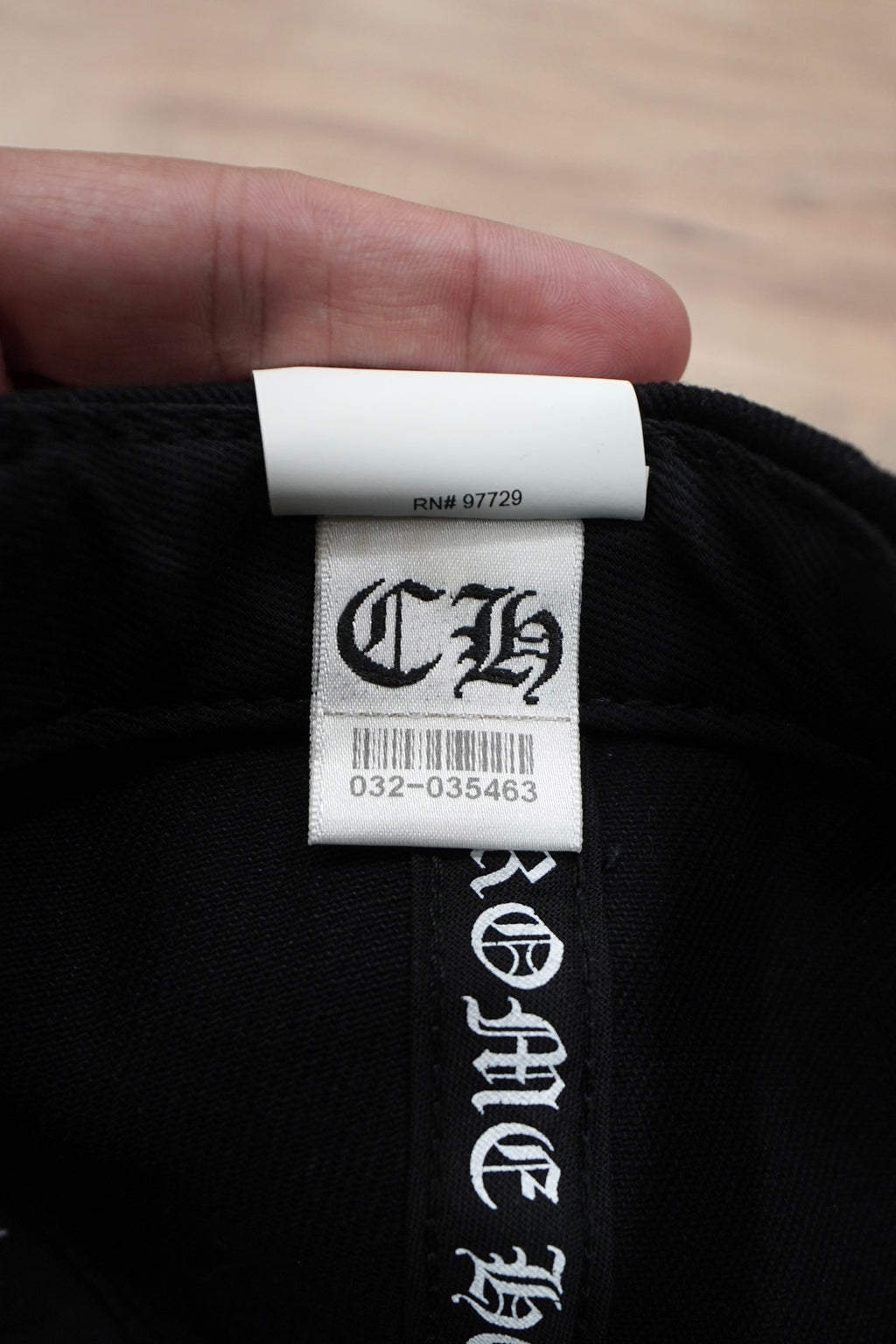 Chrome Hearts Horseshoe Black Denim Baseball Hat